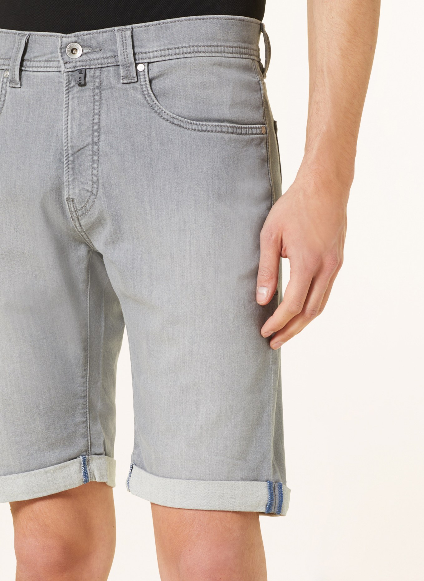 pierre cardin Szorty jeansowe LYON modern fit, Kolor: SZARY (Obrazek 5)