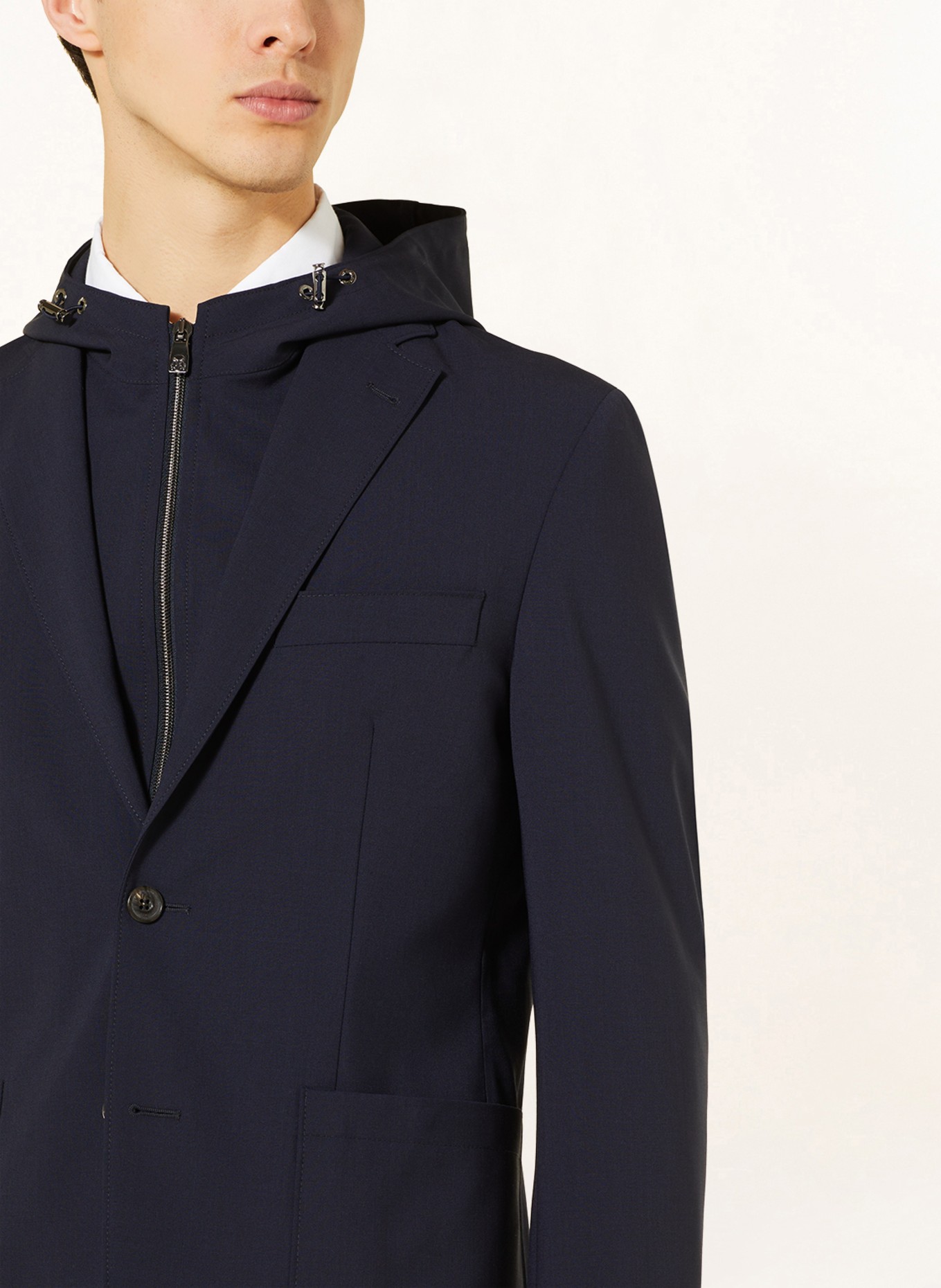CORNELIANI 2-in-1 jacket extra slim fit, Color: 001 NAVY (Image 6)