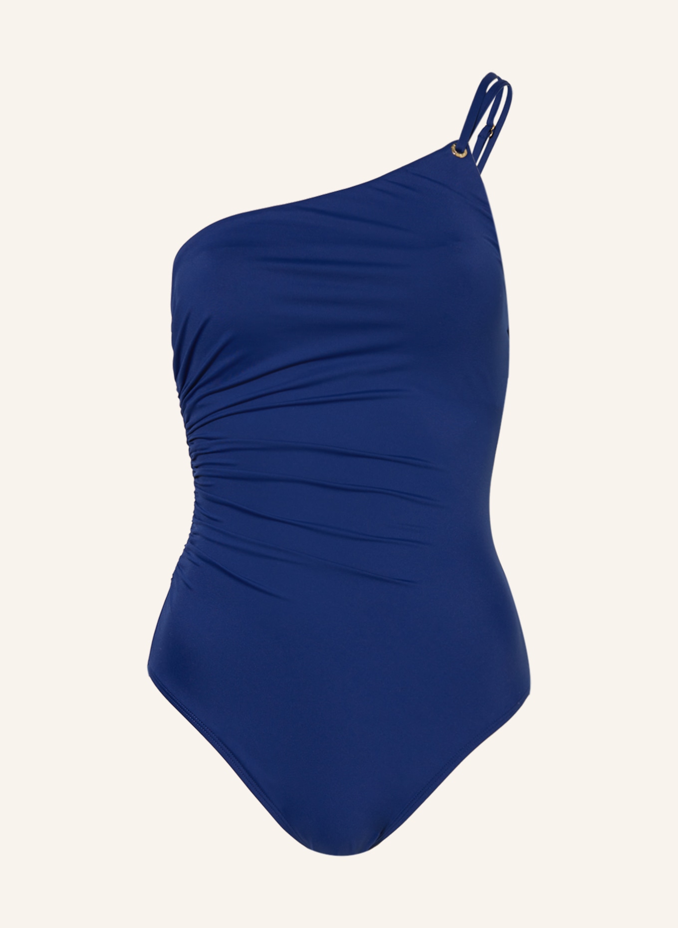 LAUREN RALPH LAUREN One-shoulder swimsuit BEACH CLUB SOLIDS, Color: BLUE (Image 1)