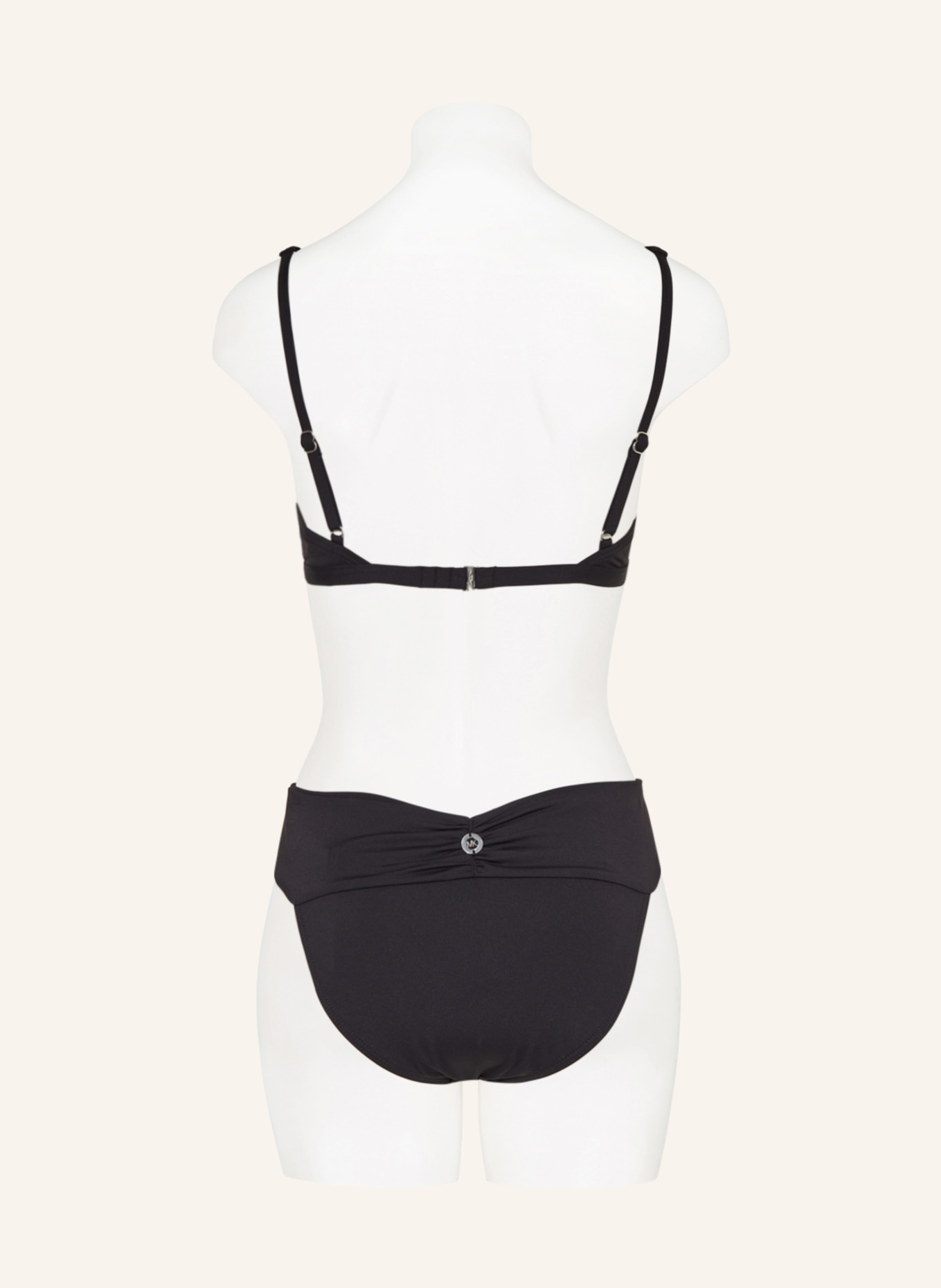 MICHAEL KORS Basic bikini bottoms ICONIC SOLIDS, Color: BLACK (Image 3)