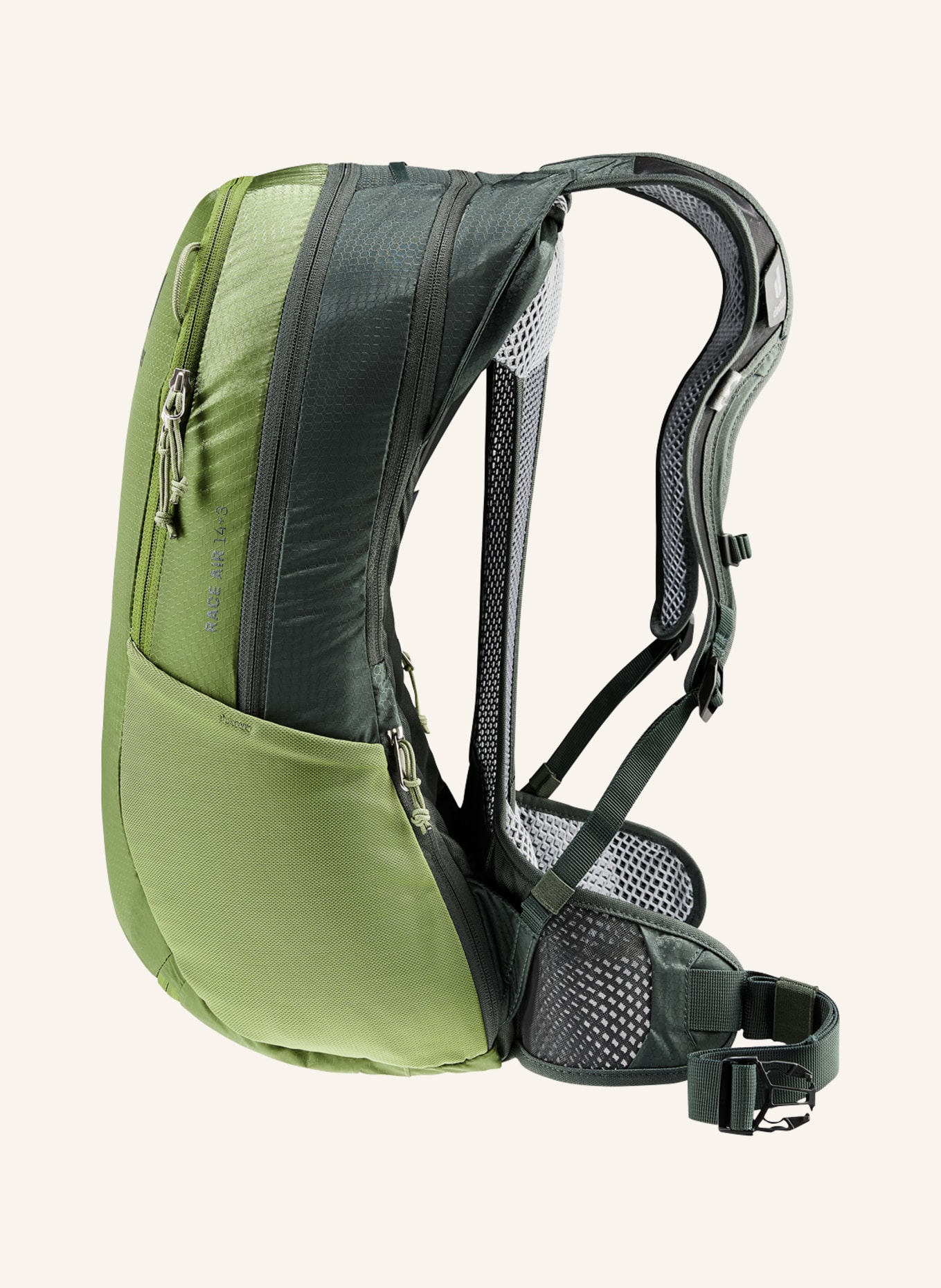 deuter Backpack RACE AIR 14 + 3 l, Color: OLIVE (Image 4)