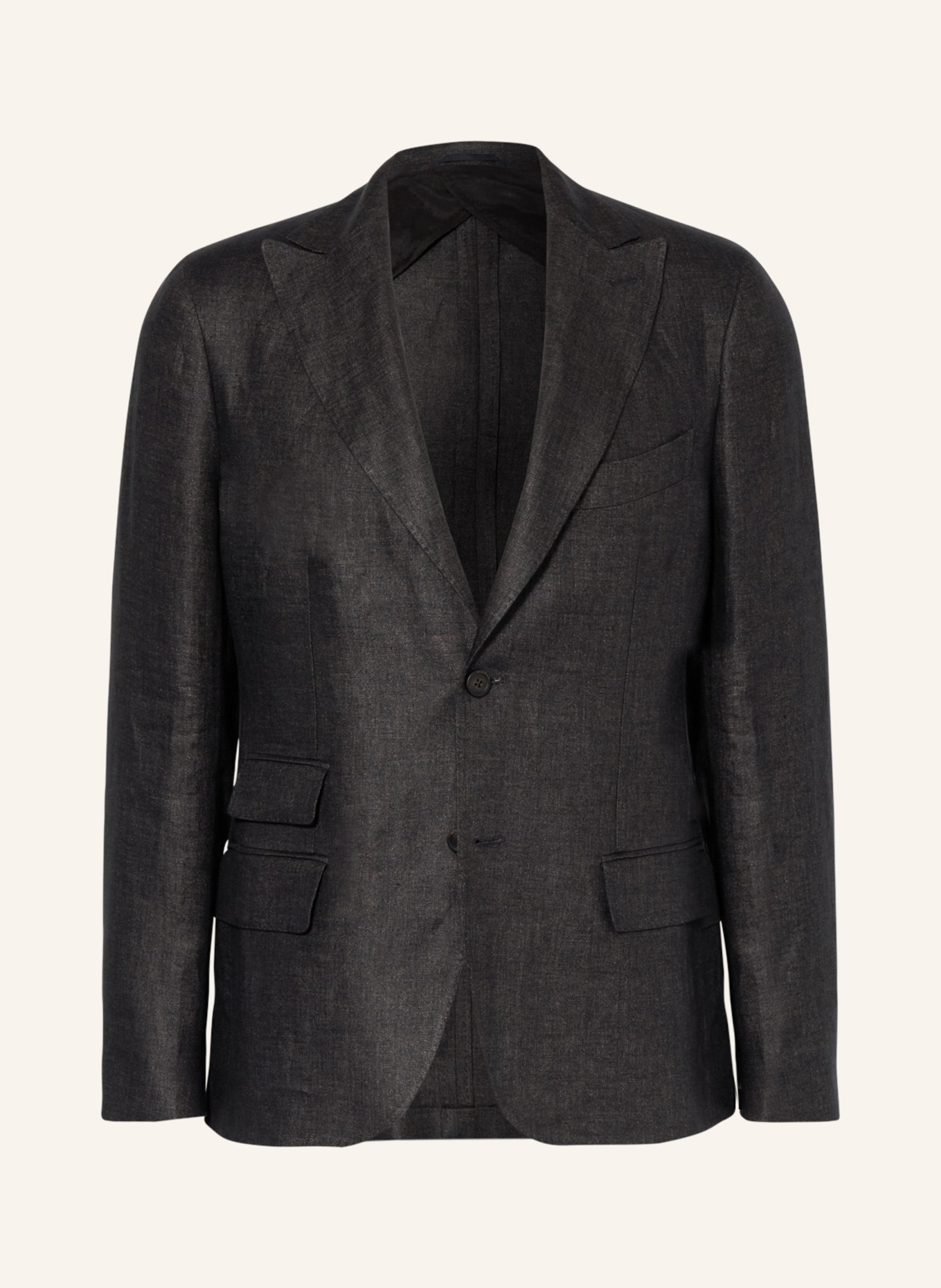 PESERICO Suit jacket extra slim fit in linen, Color: DARK BLUE (Image 1)