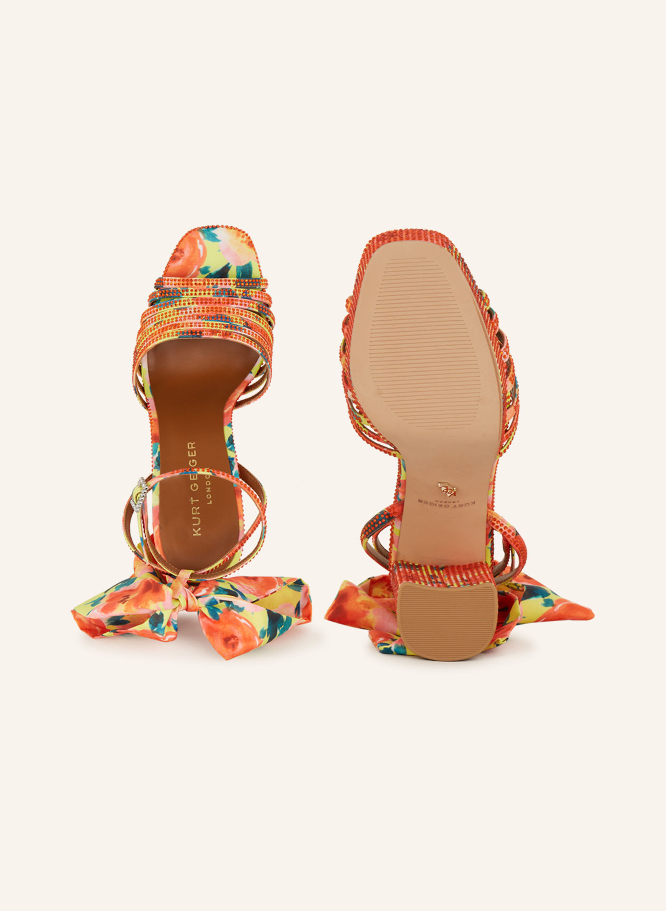 KURT GEIGER Platform sandals PIERRA, Color: ORANGE/ YELLOW/ GREEN (Image 5)