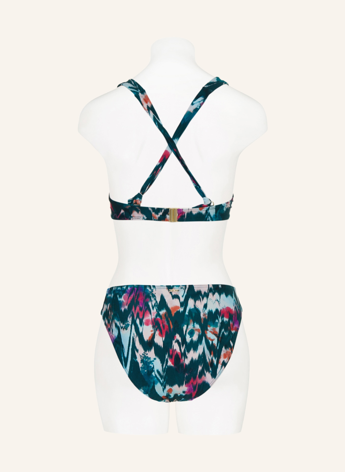 CYELL Underwired bikini top IKAT TEAL, Color: TEAL/ PURPLE/ LIGHT PINK (Image 5)