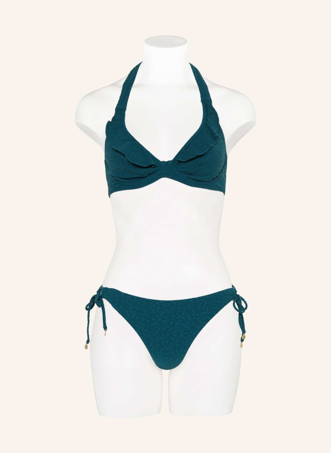 CYELL Triangle bikini bottoms FLORA TEAL, Color: TEAL (Image 2)