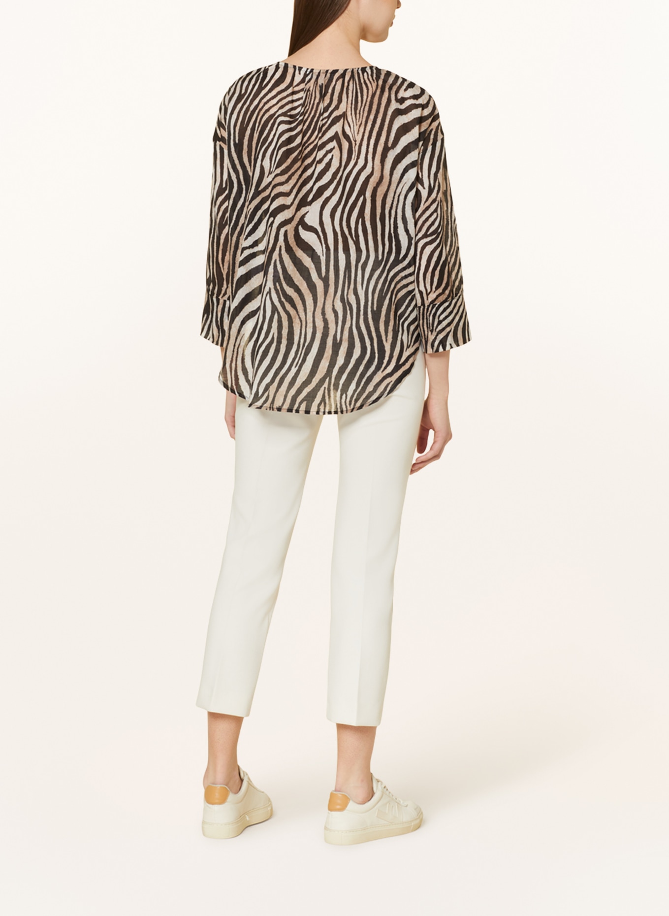 CINQUE Shirt blouse CIPAOLO, Color: BLACK/ BROWN (Image 3)