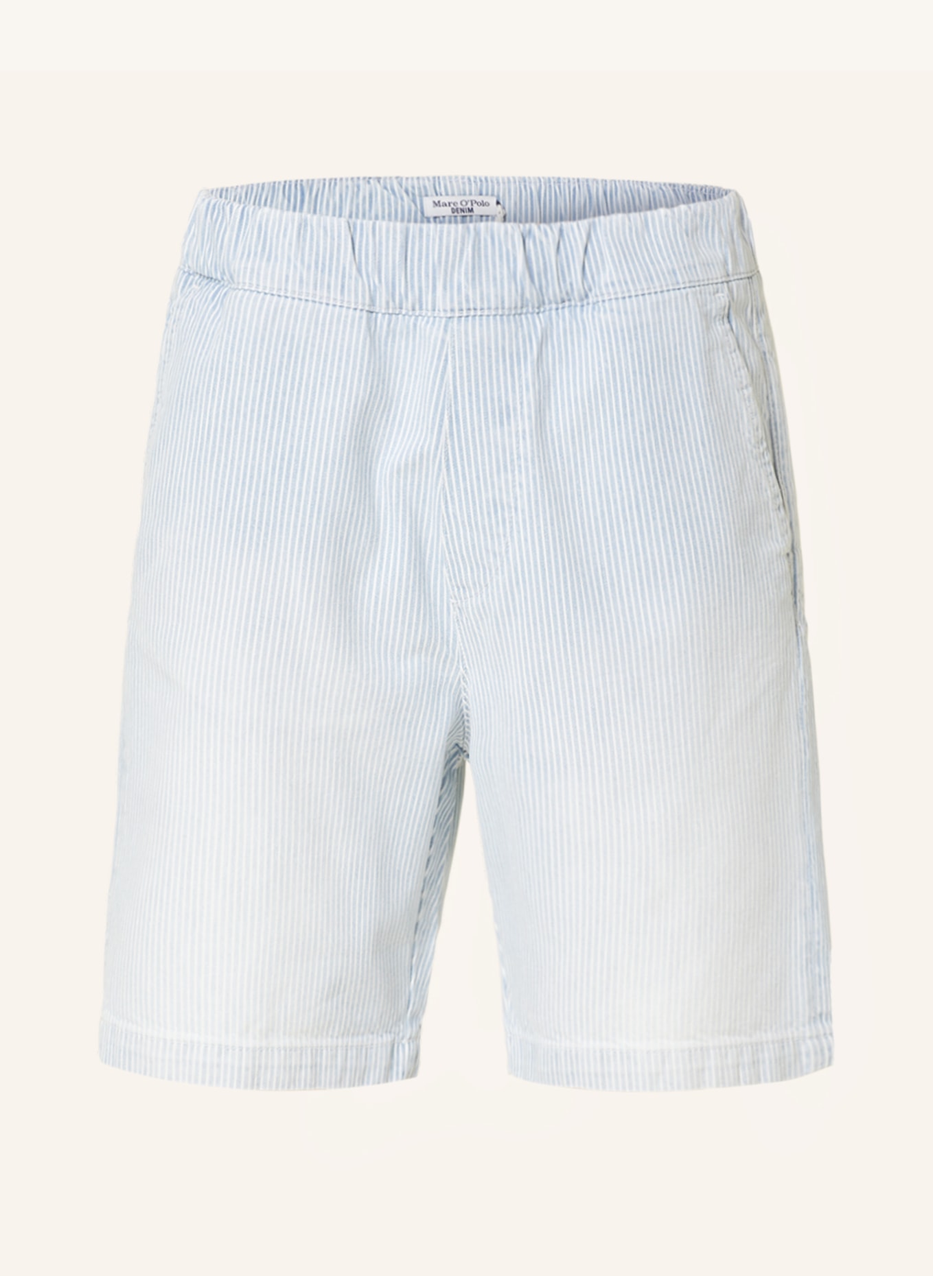 Marc O'Polo DENIM Denim shorts, Color: P38 multi/striped vintage light bl (Image 1)