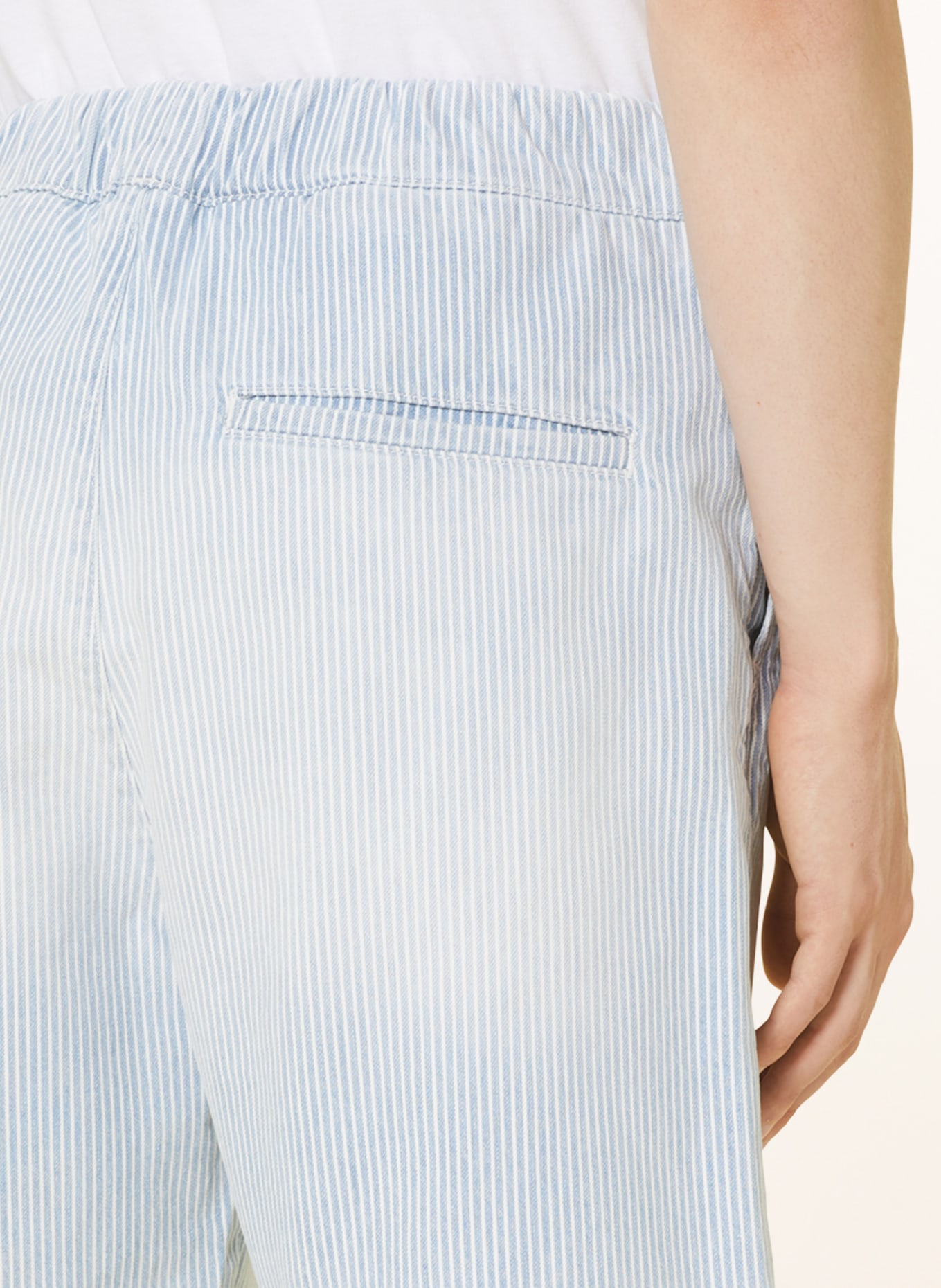 Marc O'Polo DENIM Denim shorts, Color: P38 multi/striped vintage light bl (Image 6)