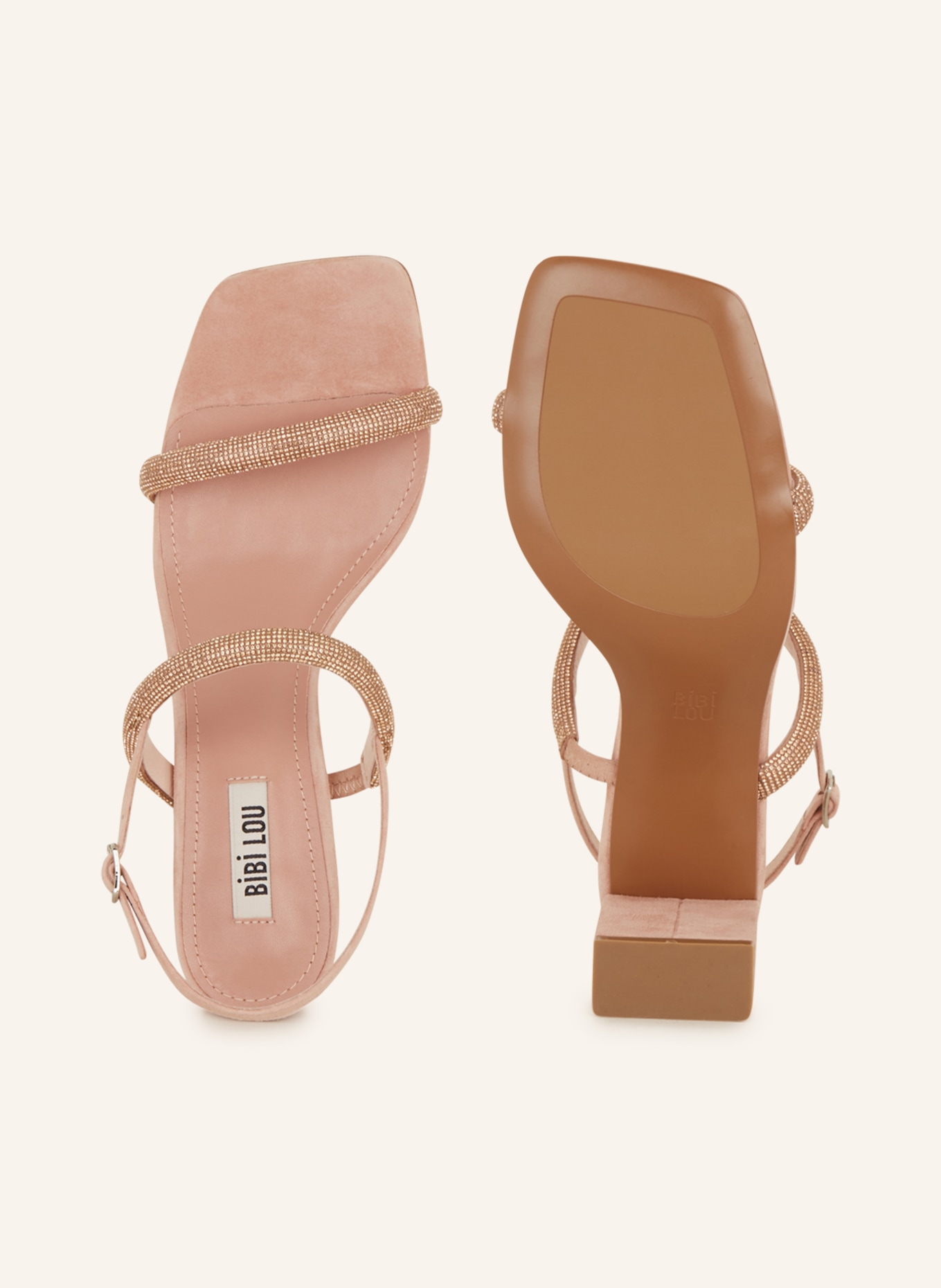 BIBI LOU Sandals with decorative gems, Color: PINK (Image 5)