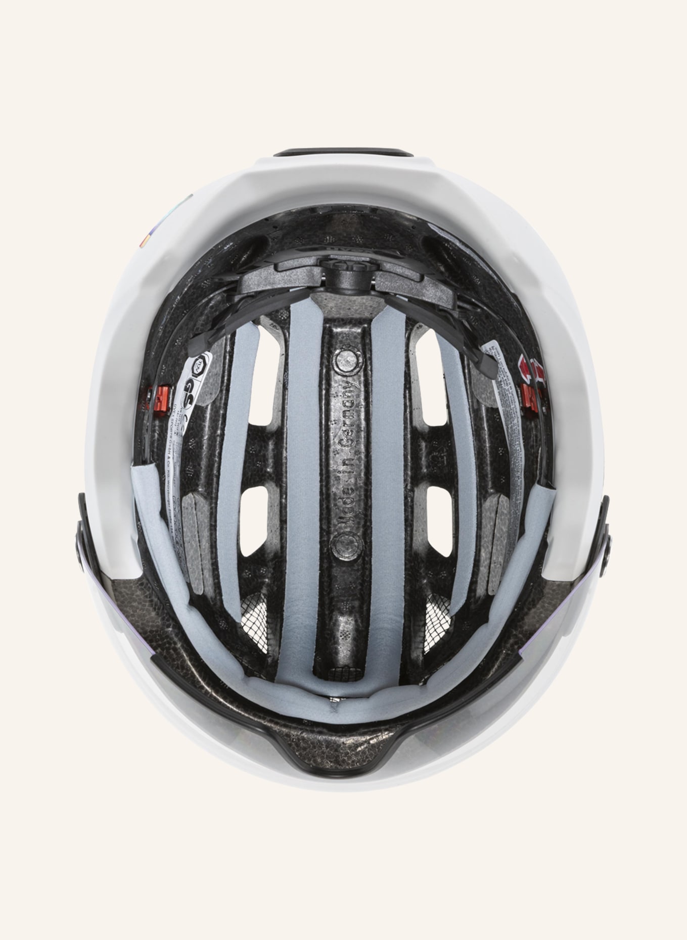 uvex Fahrradhelm FINALE VISOR, Farbe: WEISS (Bild 4)
