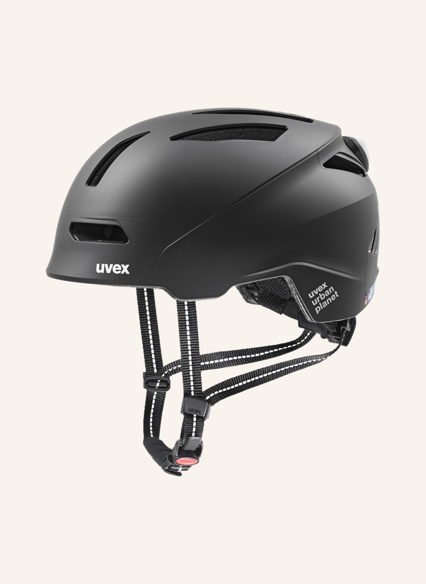 uvex Cycling helmet URBAN PLANET LED, Color: BLACK (Image 1)