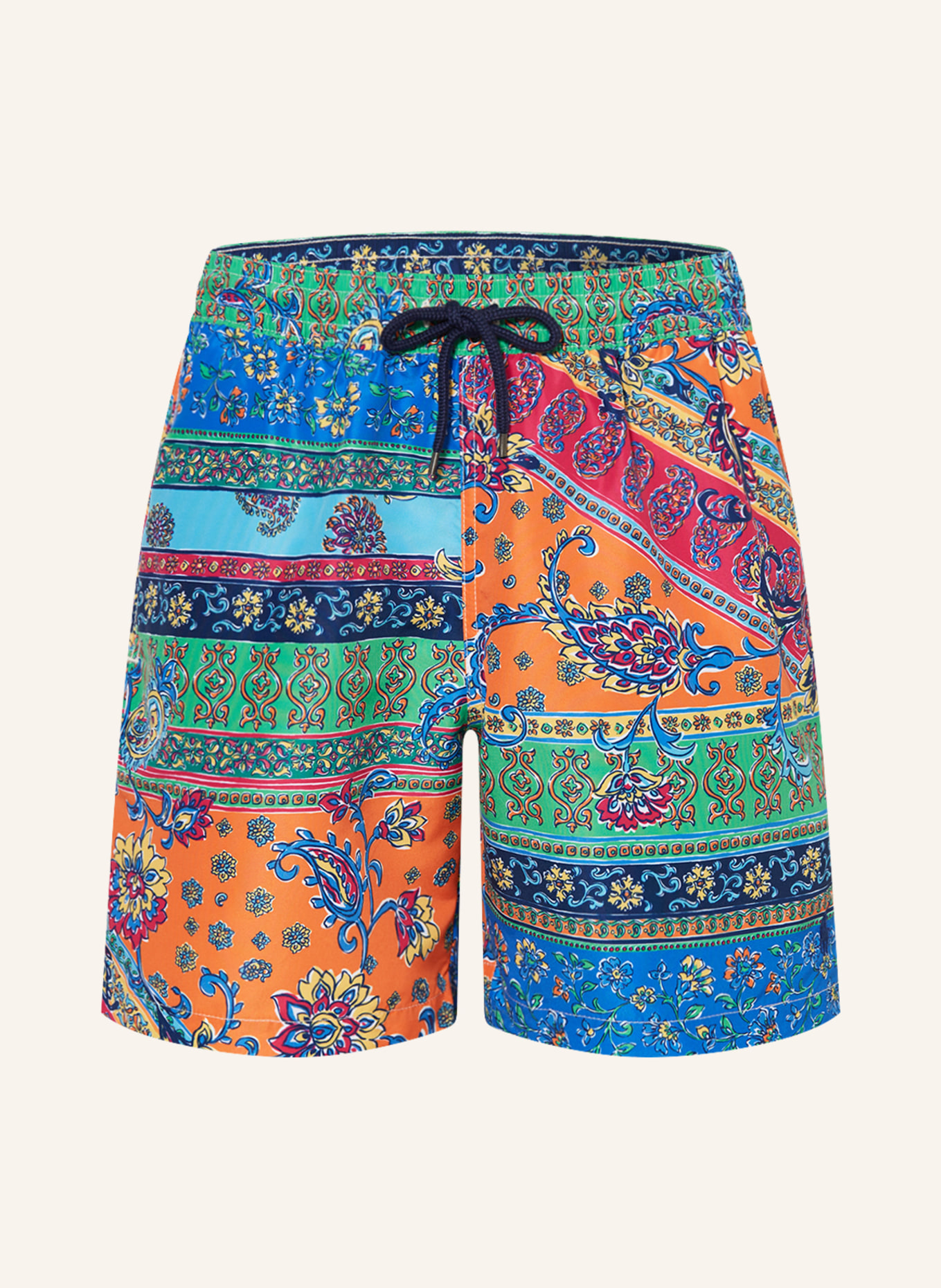POLO RALPH LAUREN Swim shorts, Color: ORANGE/ GREEN/ BLUE (Image 1)