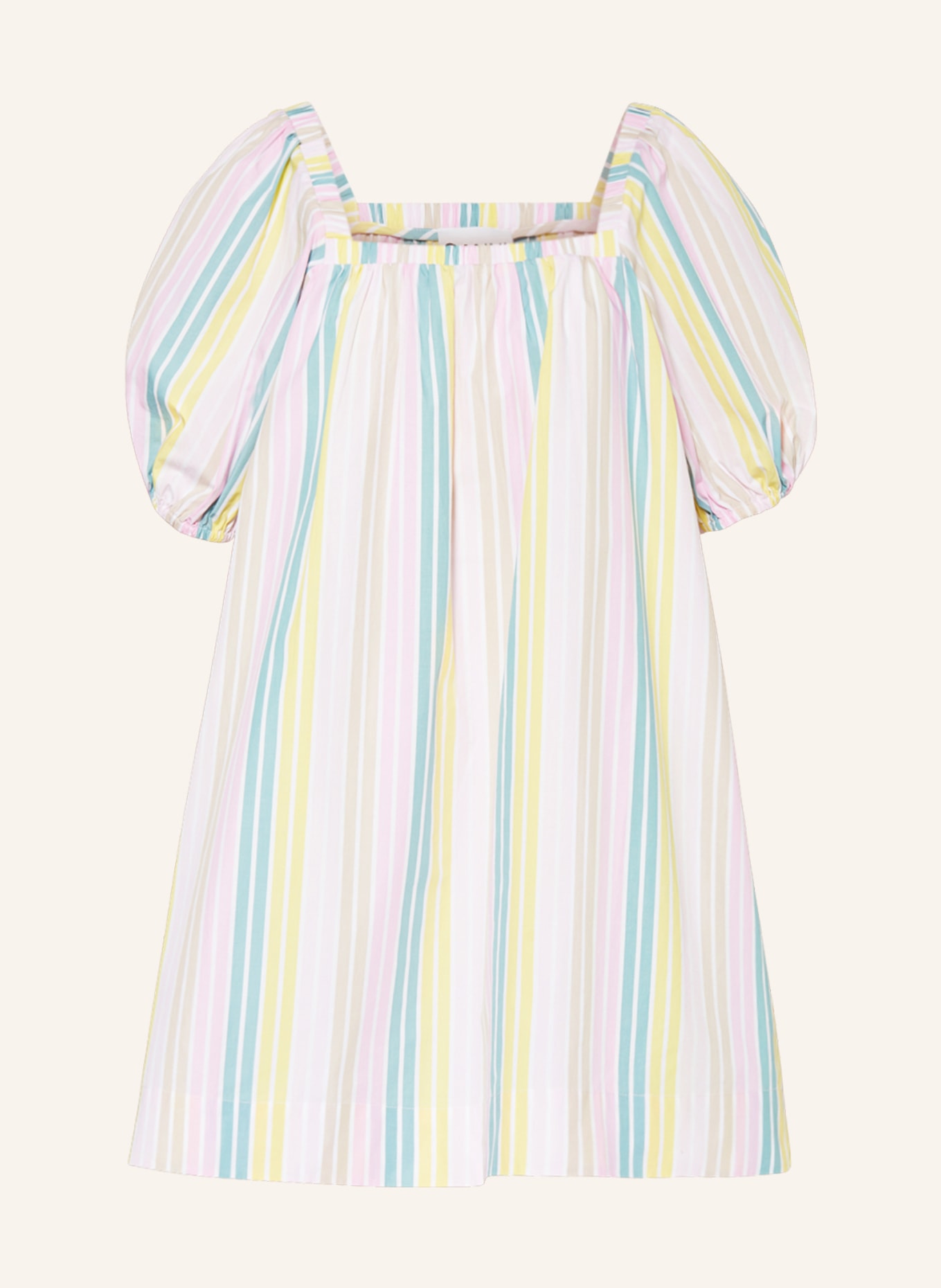 GANNI Kleid, Farbe: ROSA/ BEIGE/ GRÜN (Bild 1)