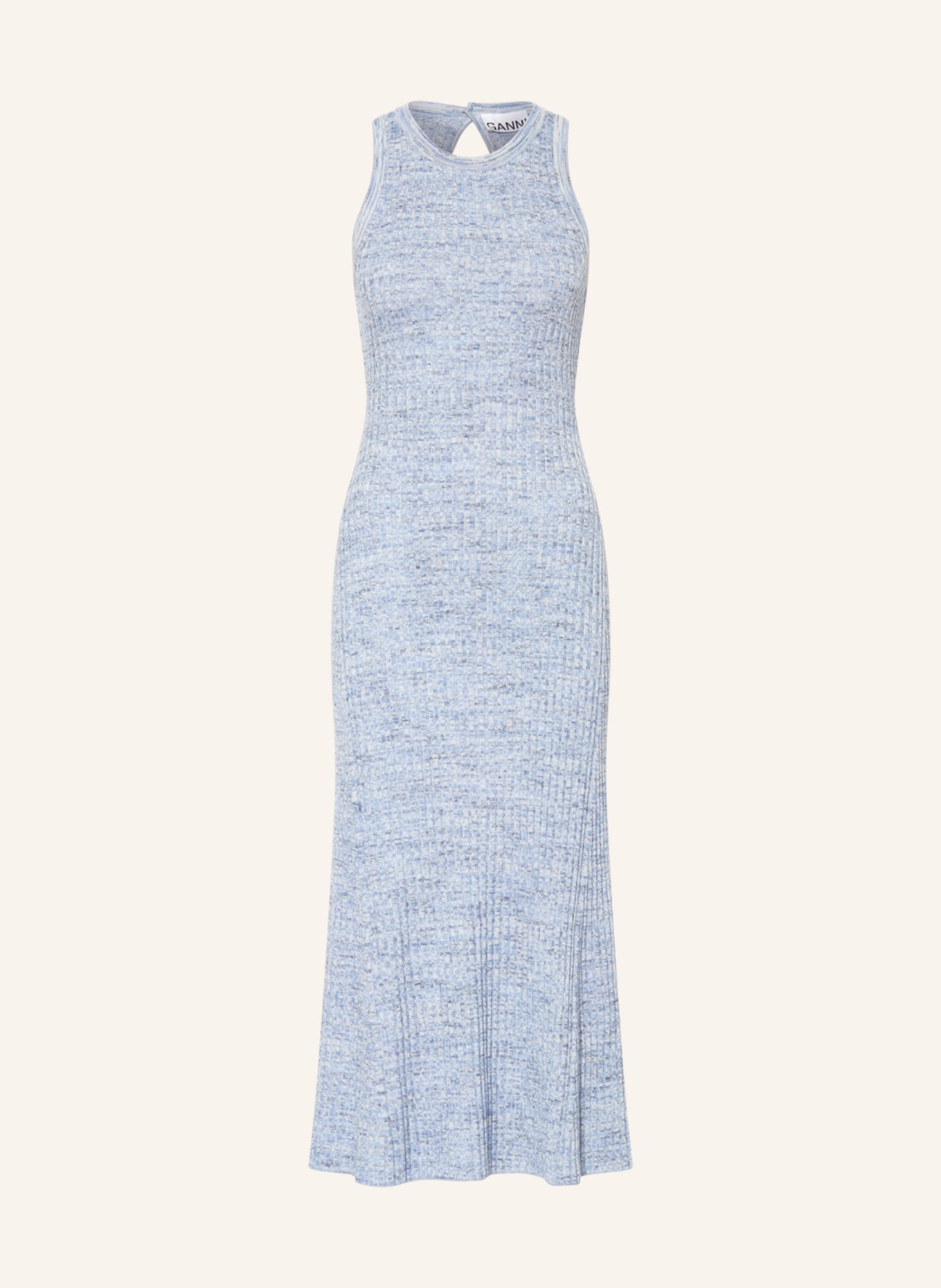 GANNI Knit dress, Color: LIGHT BLUE/ BLUE (Image 1)