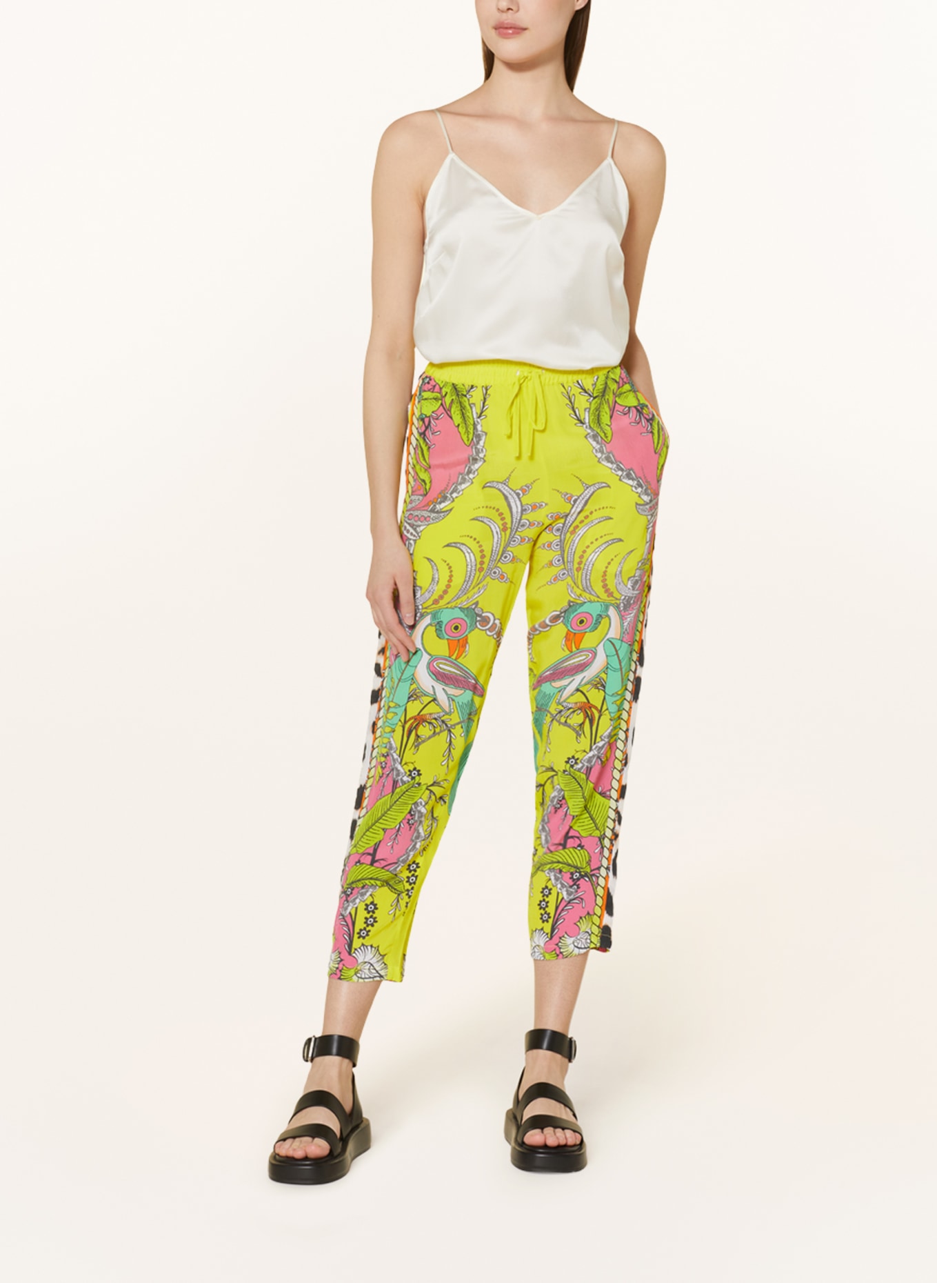 Princess GOES HOLLYWOOD Trousers in jogger style , Color: NEON YELLOW/ LIGHT RED/ NEON GREEN (Image 2)