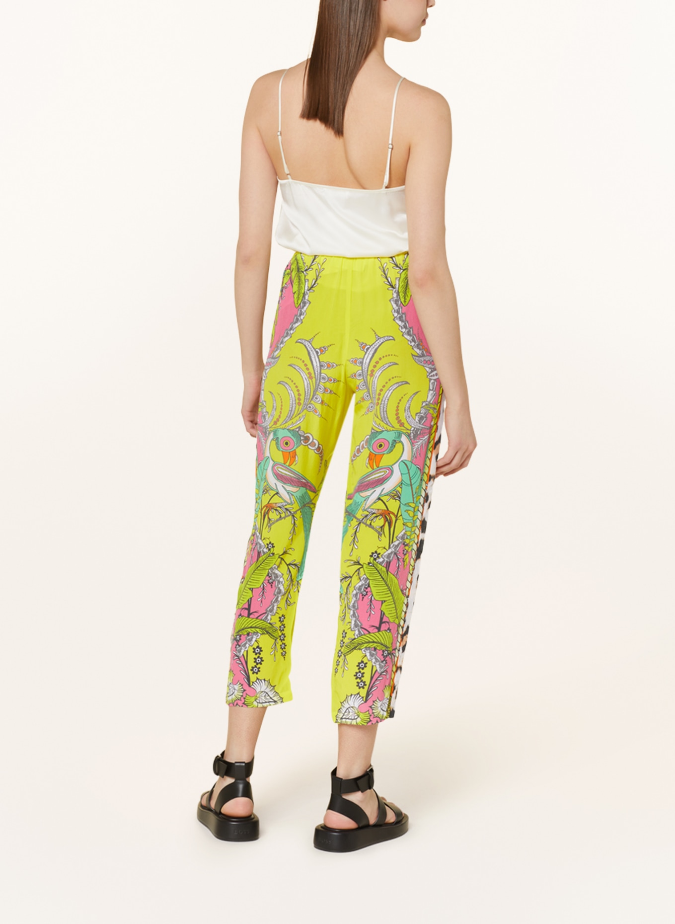 Princess GOES HOLLYWOOD Trousers in jogger style , Color: NEON YELLOW/ LIGHT RED/ NEON GREEN (Image 3)