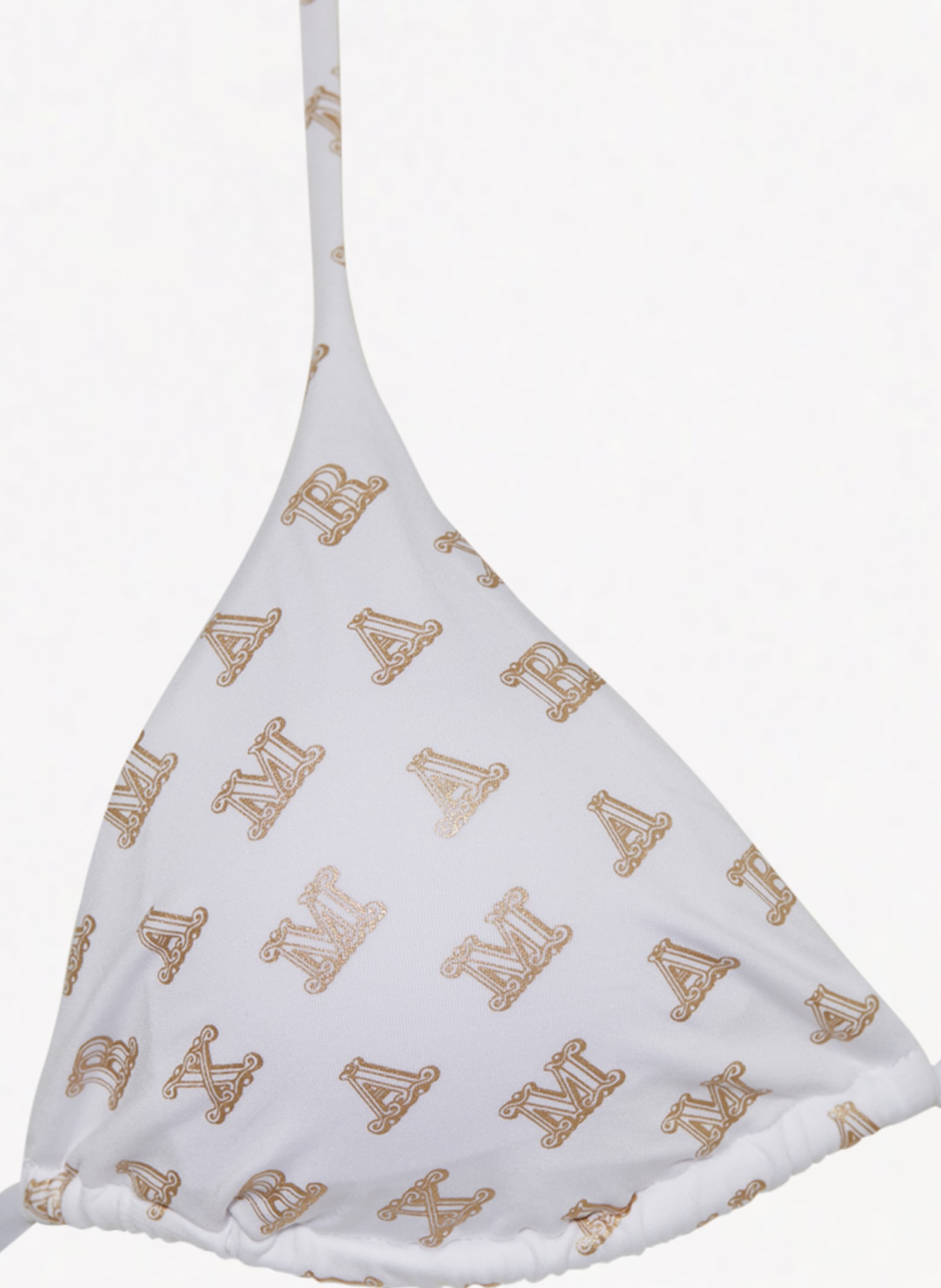 Max Mara BEACHWEAR Triangle bikini top ALYSSA, Color: WHITE/ GOLD (Image 4)