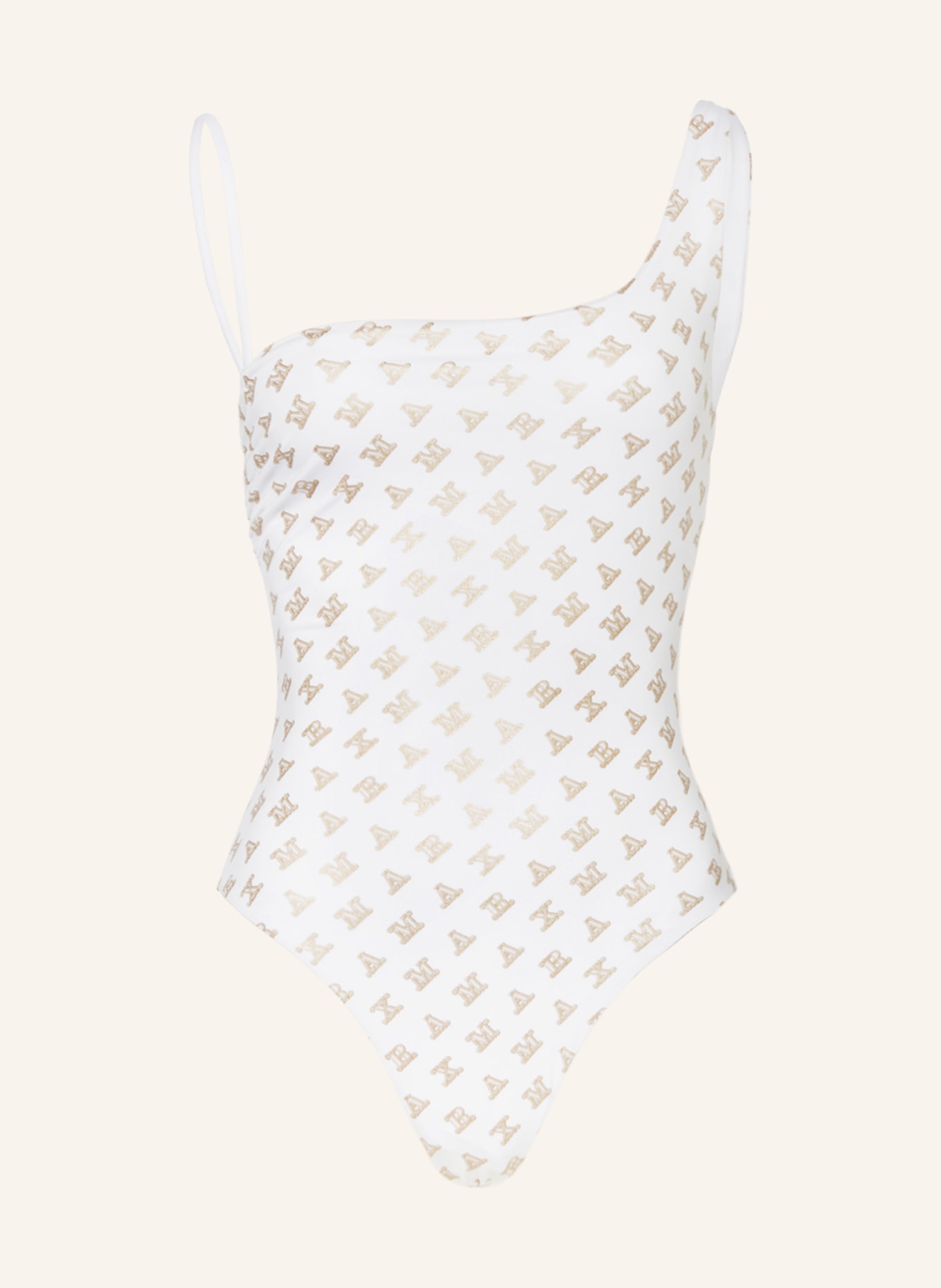 Max Mara BEACHWEAR Swimsuit CAROLA, Color: WHITE/ BROWN (Image 1)