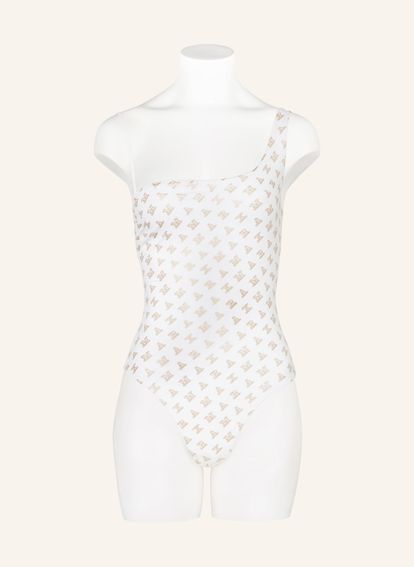 Max Mara BEACHWEAR Swimsuit CAROLA, Color: WHITE/ BROWN (Image 2)
