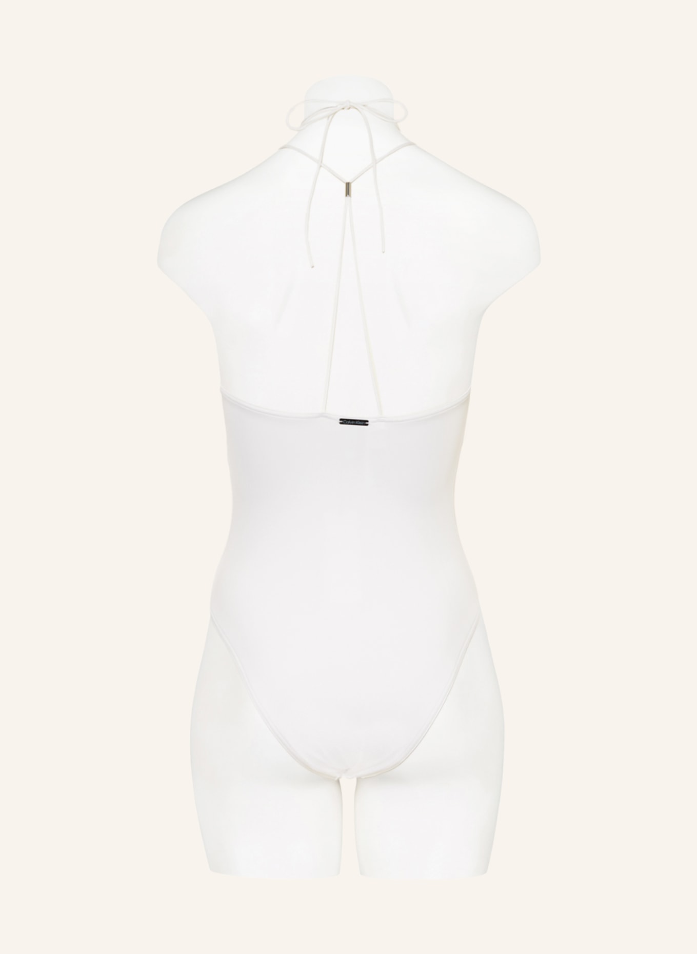 Calvin Klein Halter neck swimsuit MULTI TIES, Color: WHITE (Image 3)