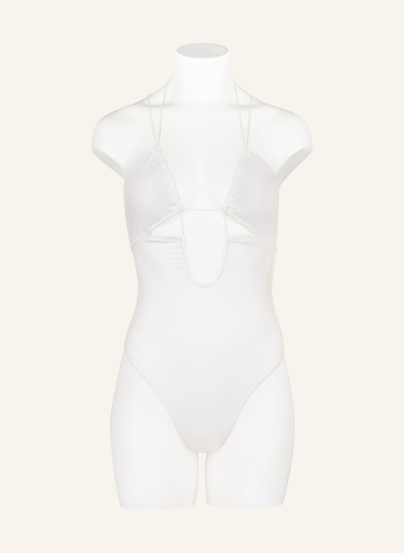 Calvin Klein Neckholder-Badeanzug MULTI TIES, Farbe: WEISS (Bild 4)