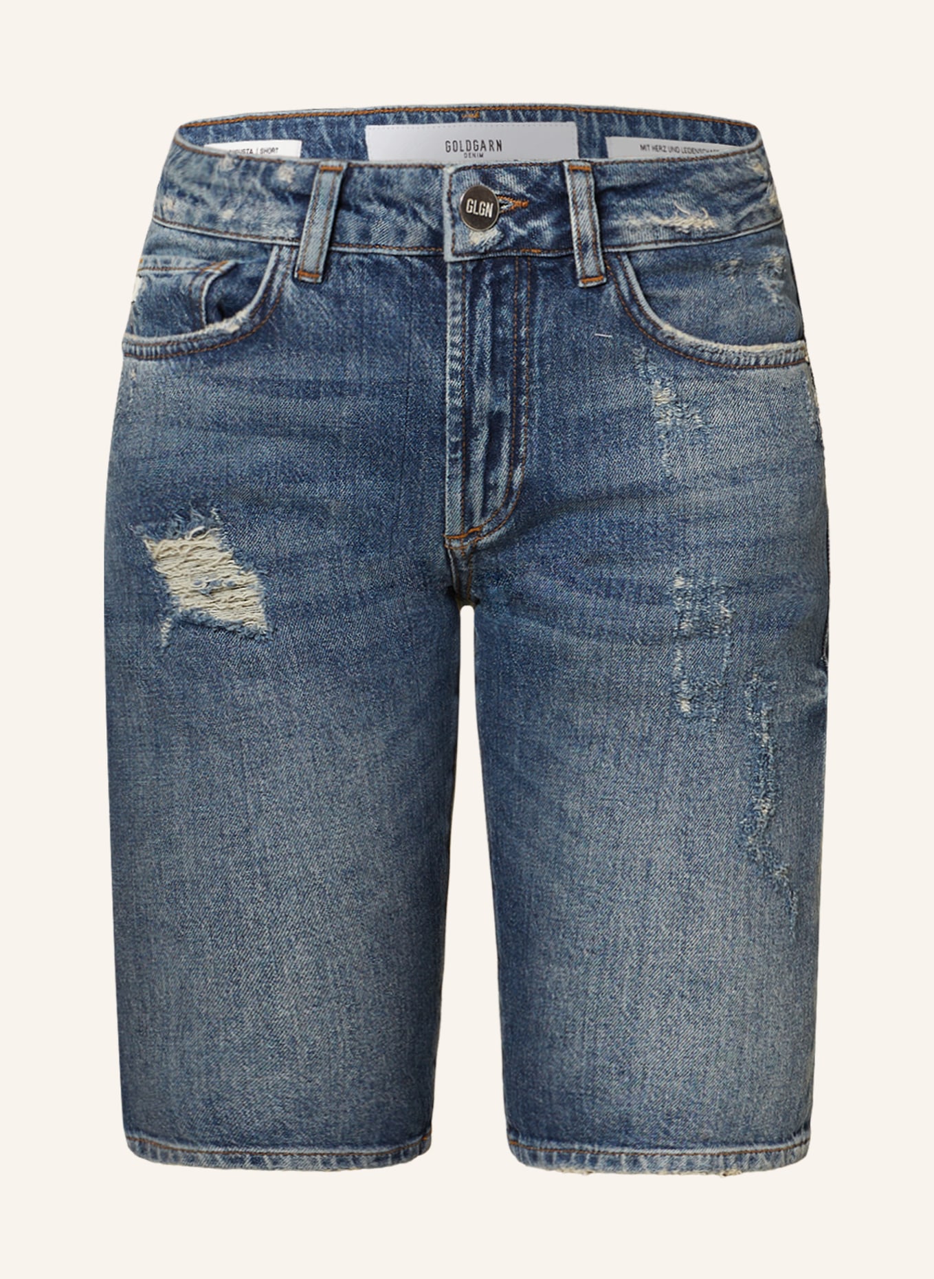 GOLDGARN DENIM Szorty jeansowe AUGUSTA, Kolor: 1010  vintage blue (Obrazek 1)