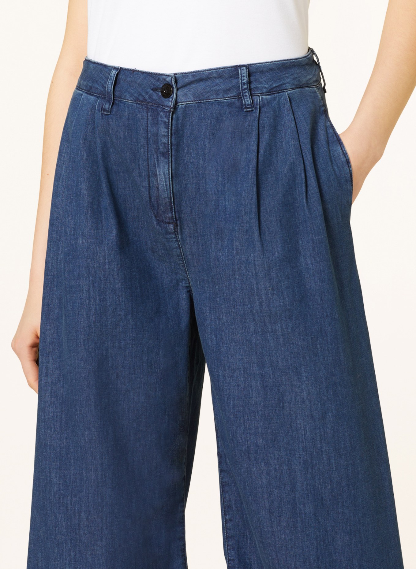 AG Jeans Wide leg trousers in denim look, Color: blu blu (Image 5)
