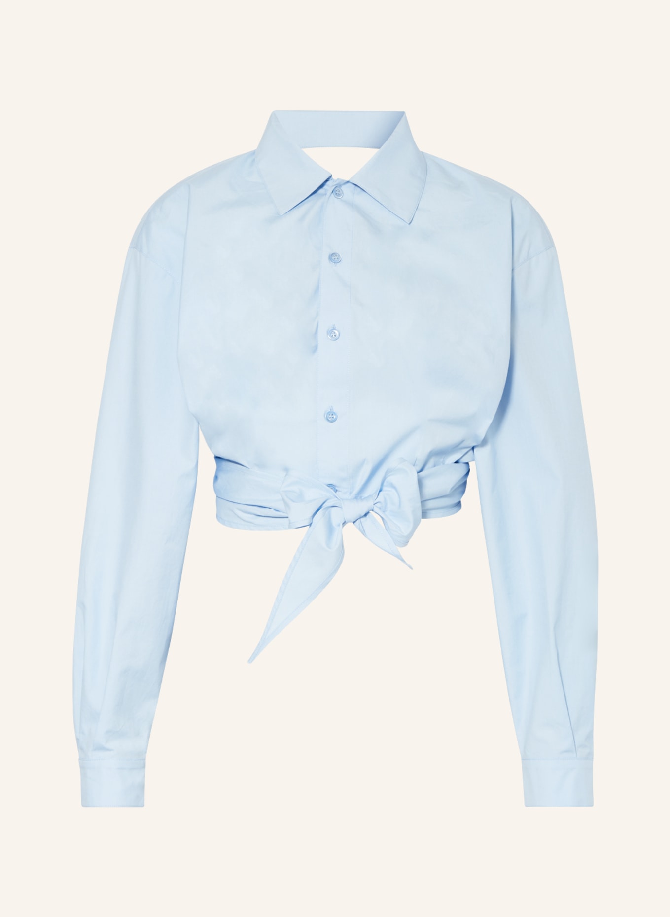 AMI PARIS Cropped shirt blouse, Color: LIGHT BLUE (Image 1)