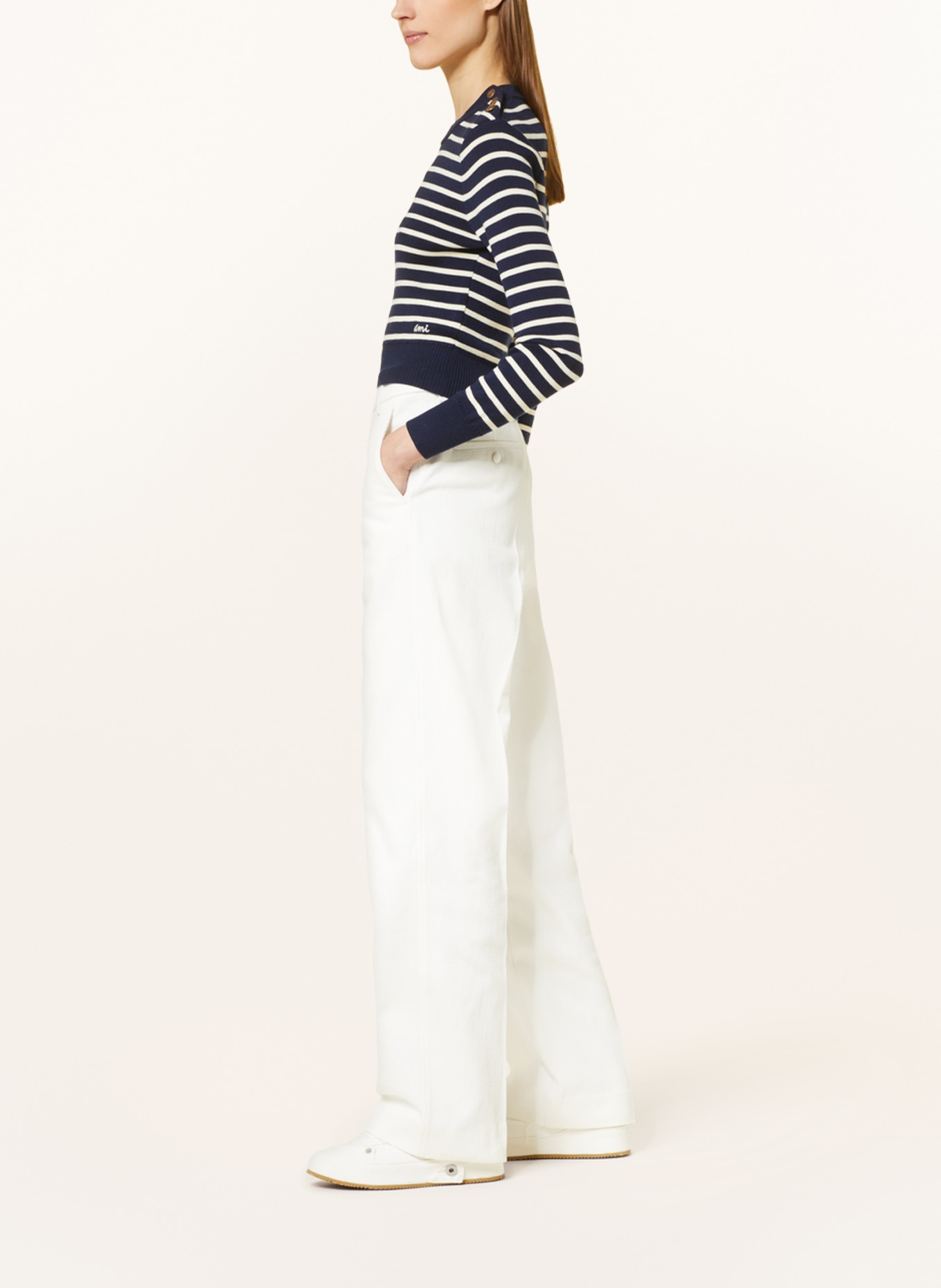 AMI PARIS Trousers, Color: WHITE (Image 4)
