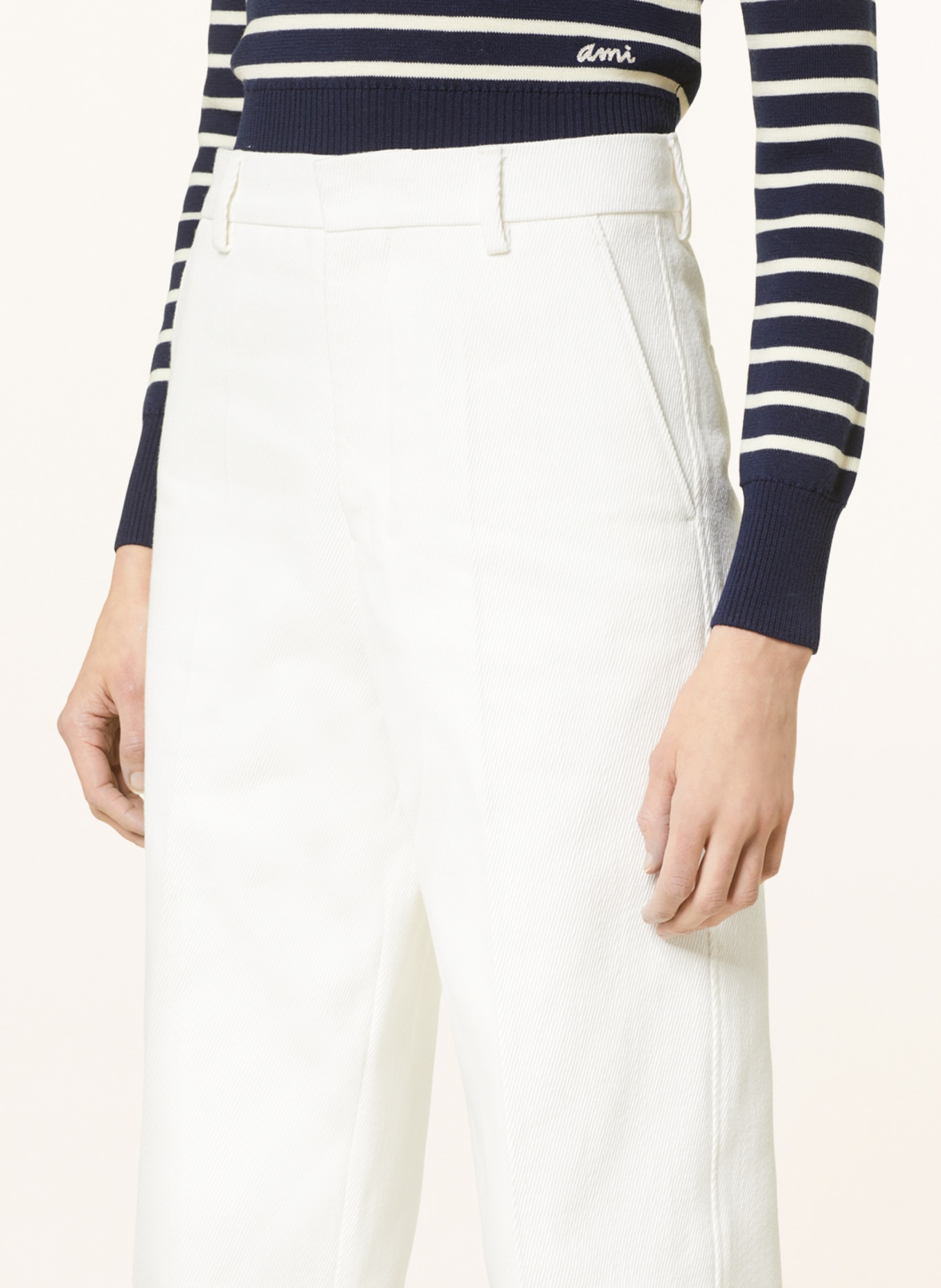 AMI PARIS Trousers, Color: WHITE (Image 5)