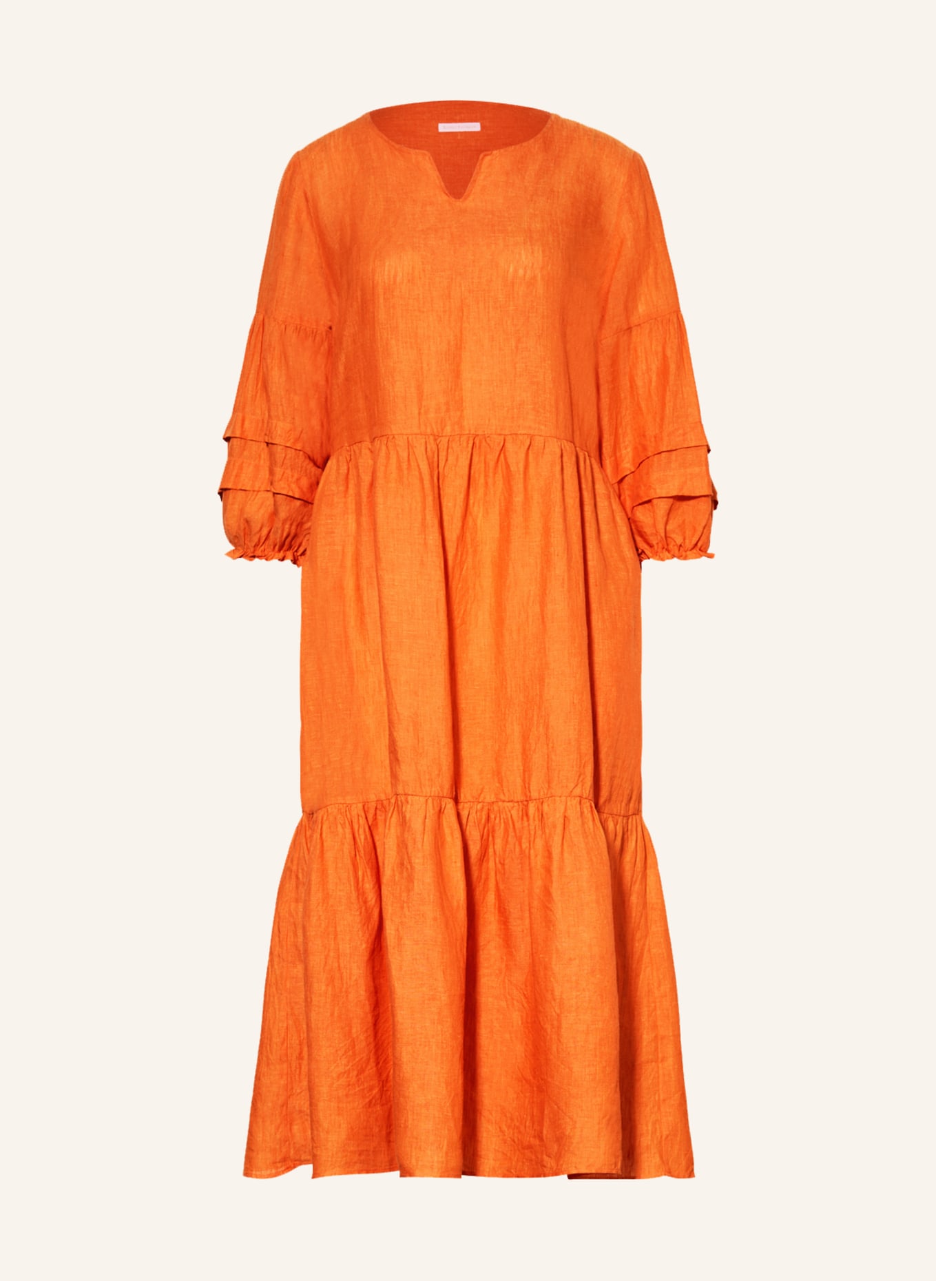 ROBERT FRIEDMAN Linen dress GLORIA, Color: ORANGE (Image 1)