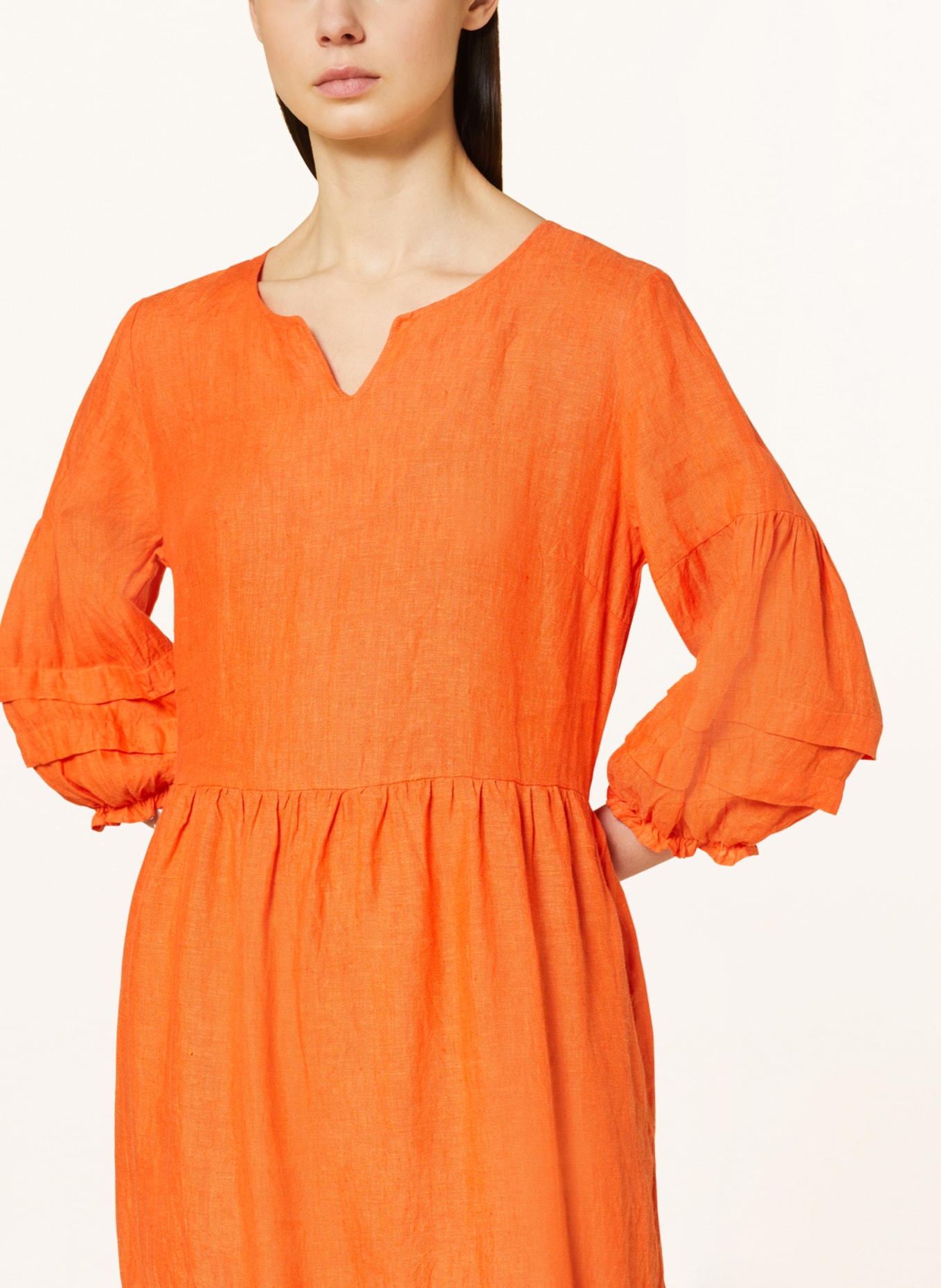 ROBERT FRIEDMAN Linen dress GLORIA, Color: ORANGE (Image 4)