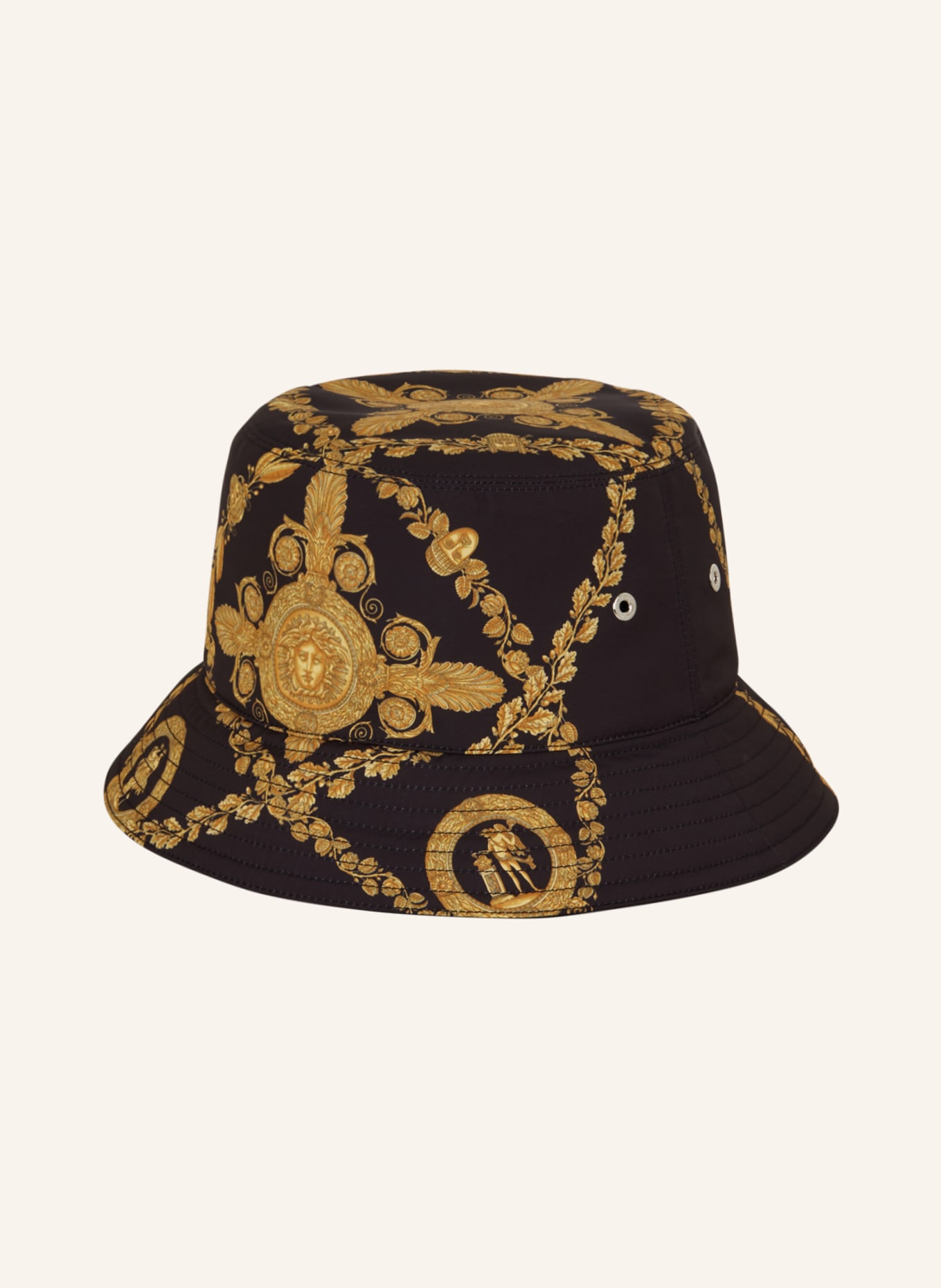 VERSACE Bucket-Hat, Farbe: SCHWARZ/ GELB (Bild 2)