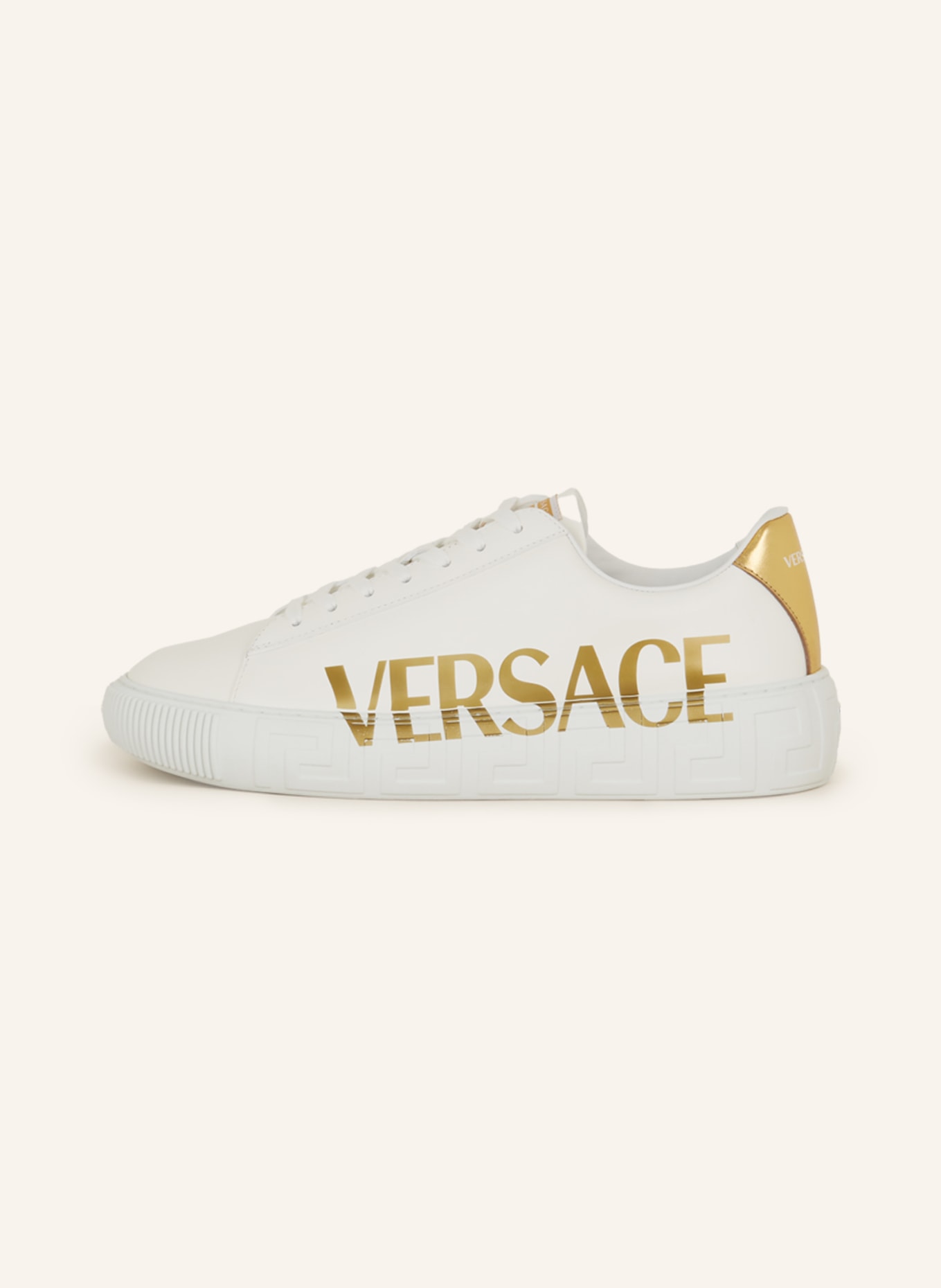 VERSACE Sneakers GRECA, Color: WHITE/ GOLD (Image 4)