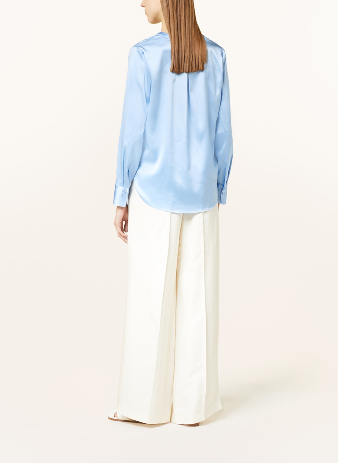 HERZEN'S ANGELEGENHEIT Shirt blouse in silk: LIGHT BLUE