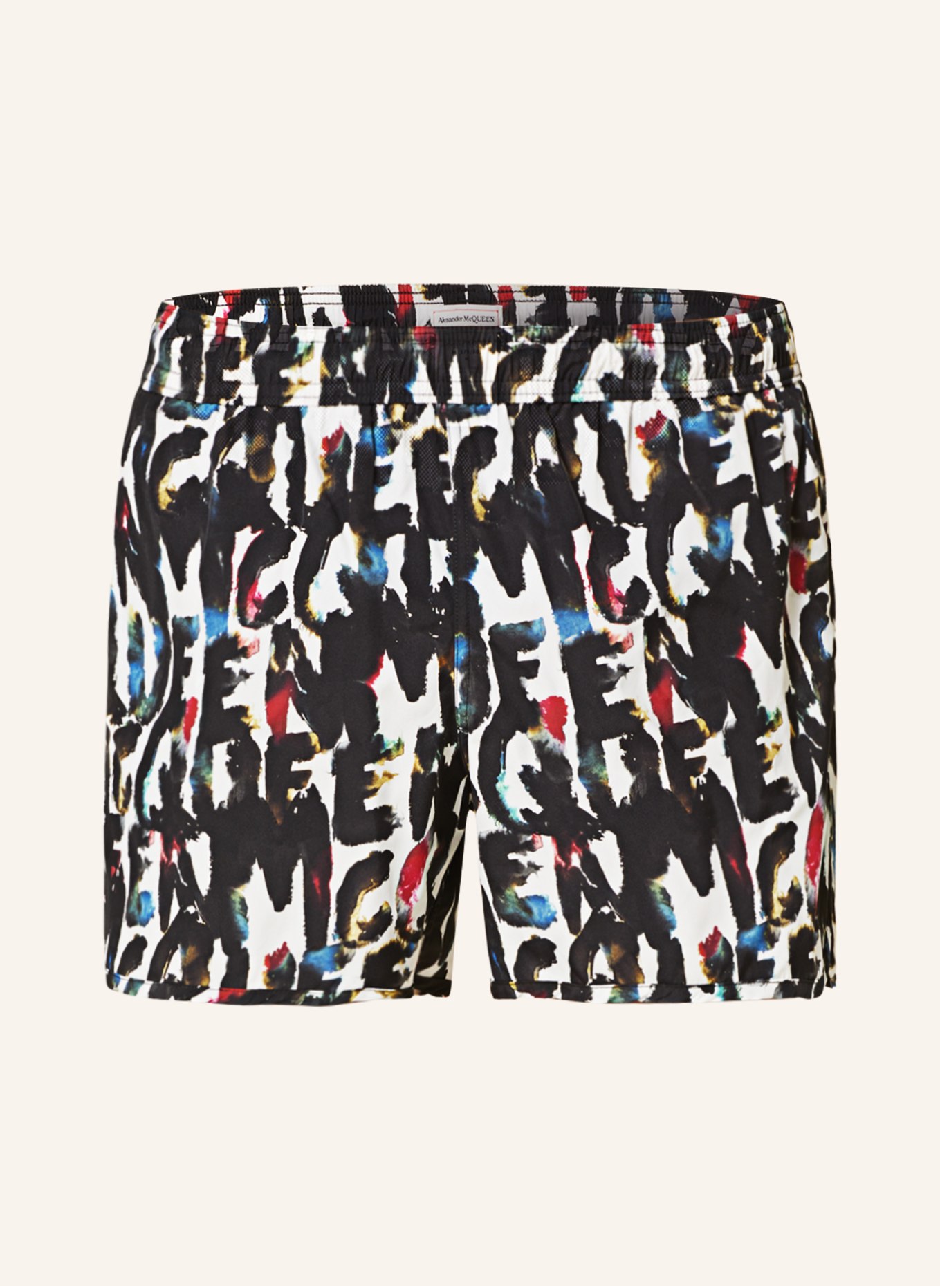 Alexander McQUEEN Swim shorts , Color: BLACK/ WHITE (Image 1)