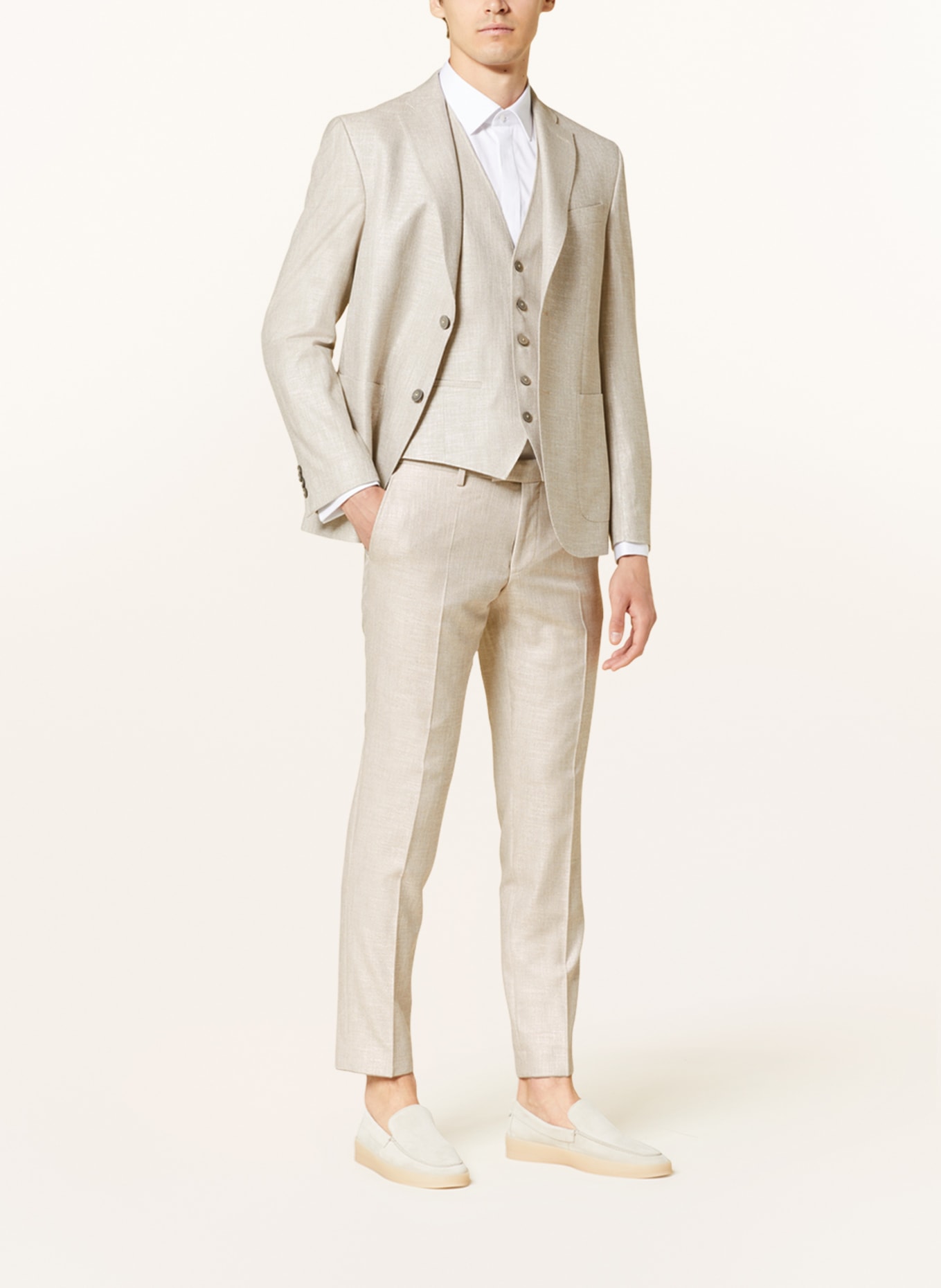pierre cardin Suit trousers RYAN slim fit, Color: LIGHT BROWN (Image 2)