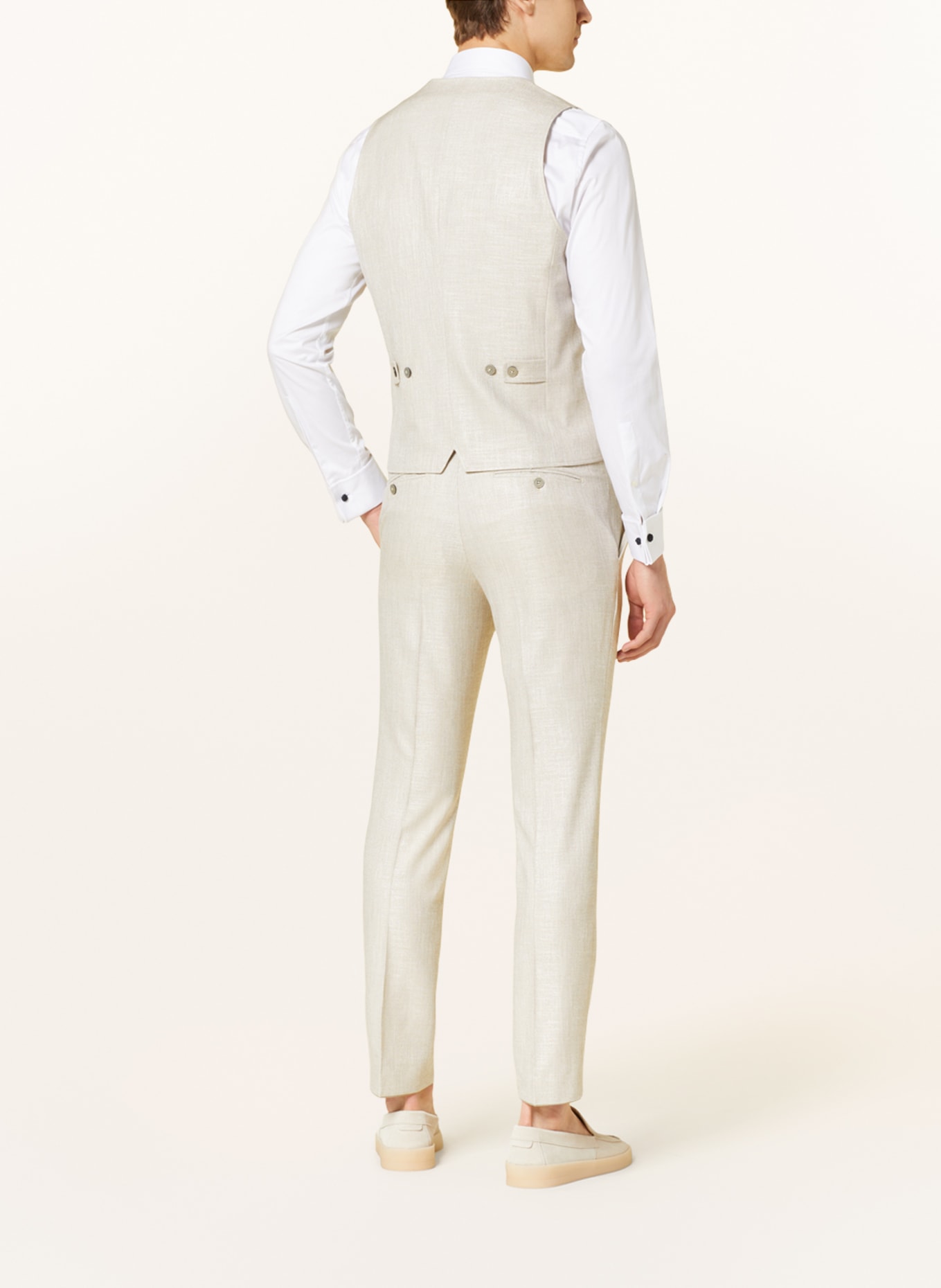 pierre cardin Suit vest PC GAB extra slim fit, Color: LIGHT BROWN (Image 4)