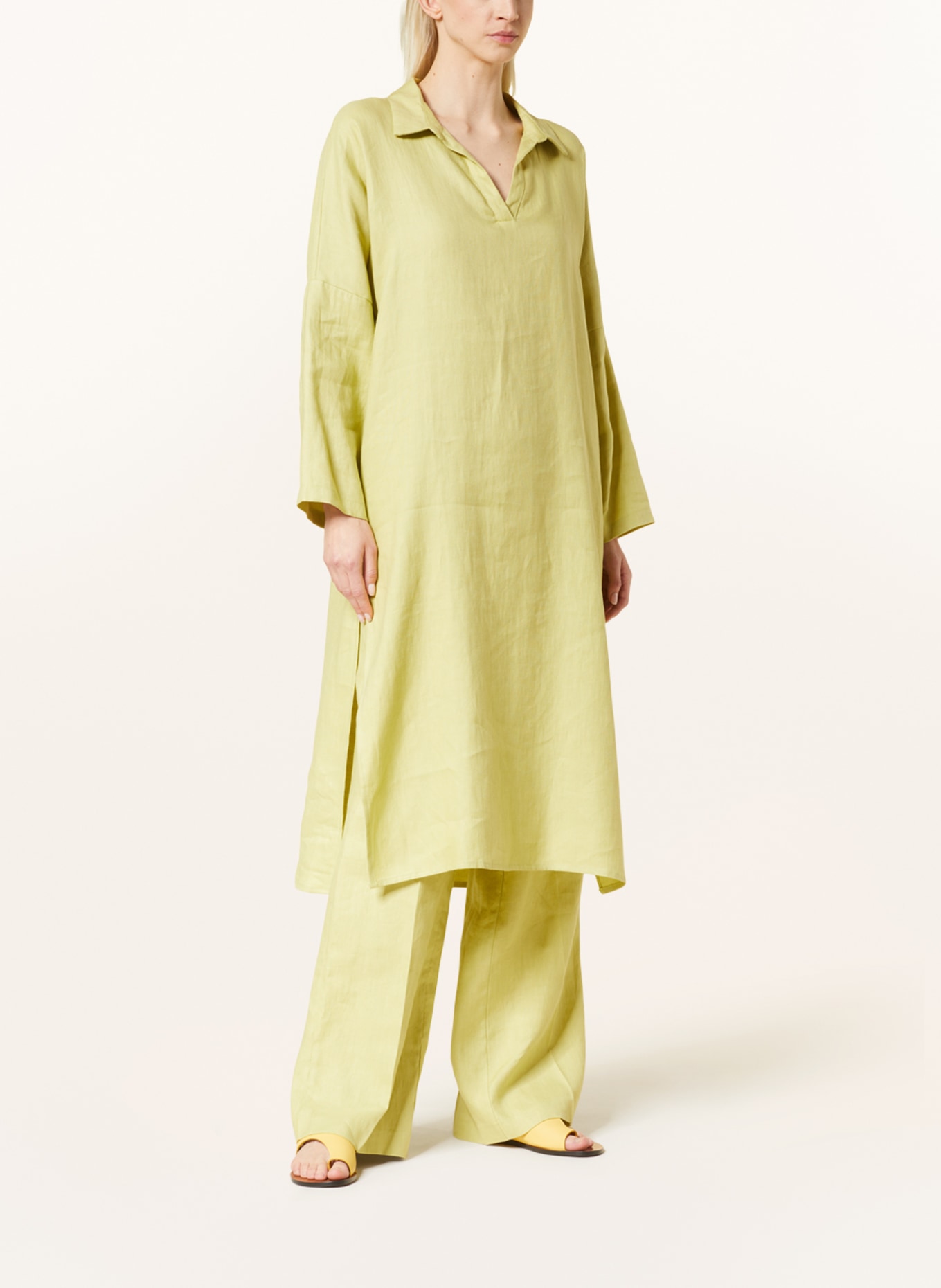 GITTA BANKO Linen dress CARA, Color: LIGHT GREEN (Image 2)