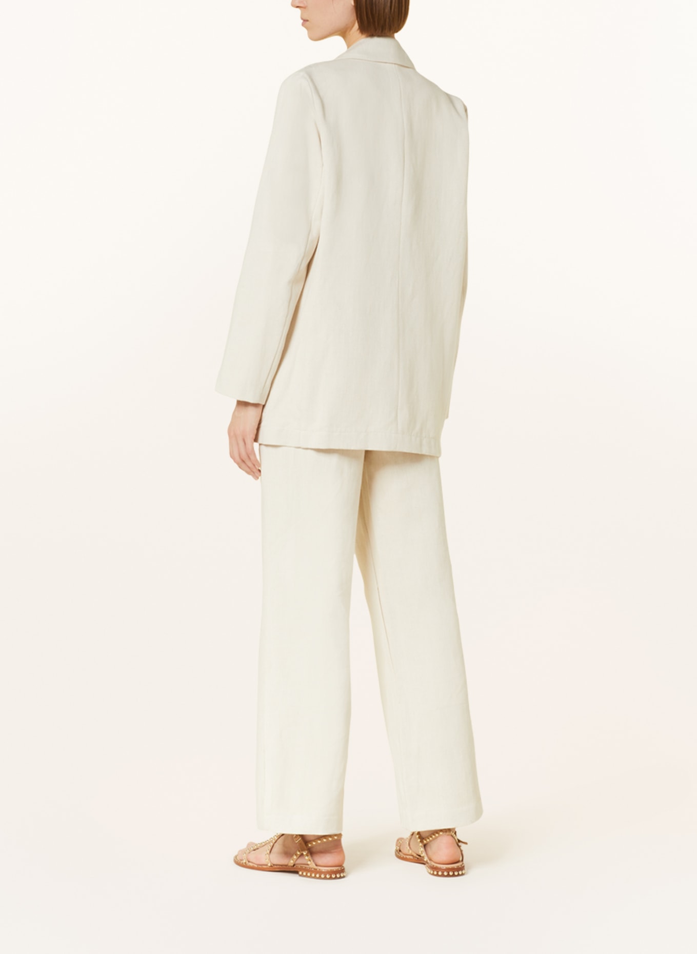 GITTA BANKO Blazer with linen, Color: CREAM (Image 3)