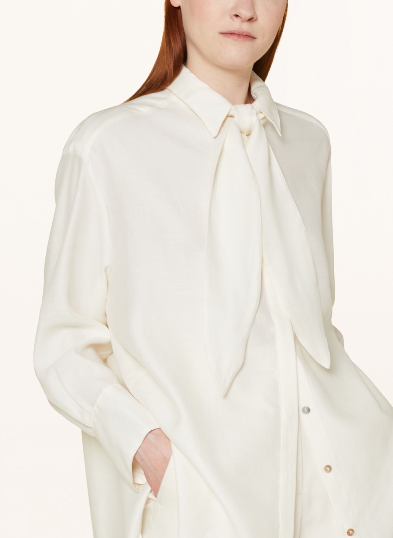 GITTA BANKO Oversized shirt blouse GISELLE, Color: ECRU (Image 4)