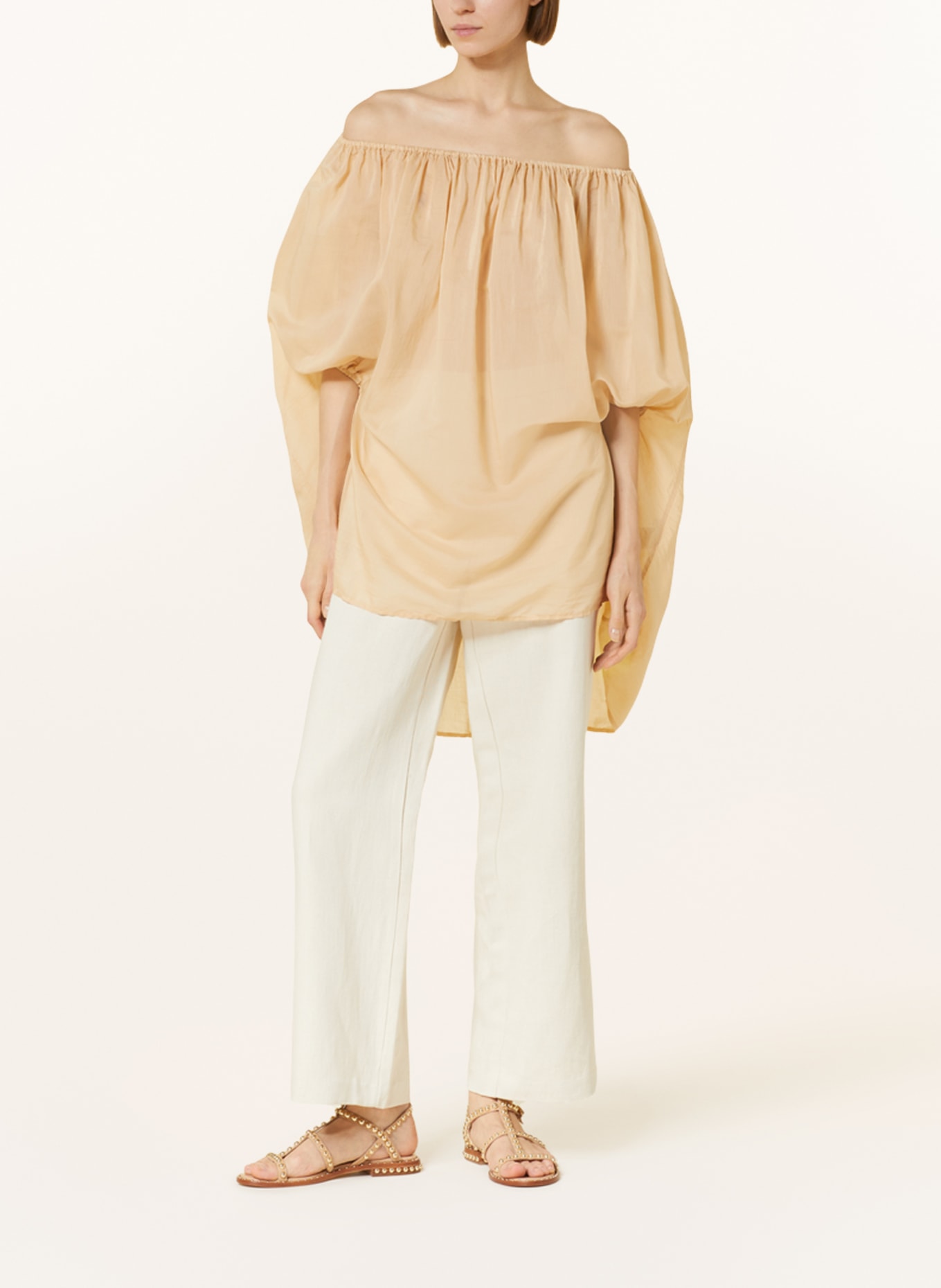 GITTA BANKO Shirt blouse AVA with silk, Color: BEIGE (Image 2)