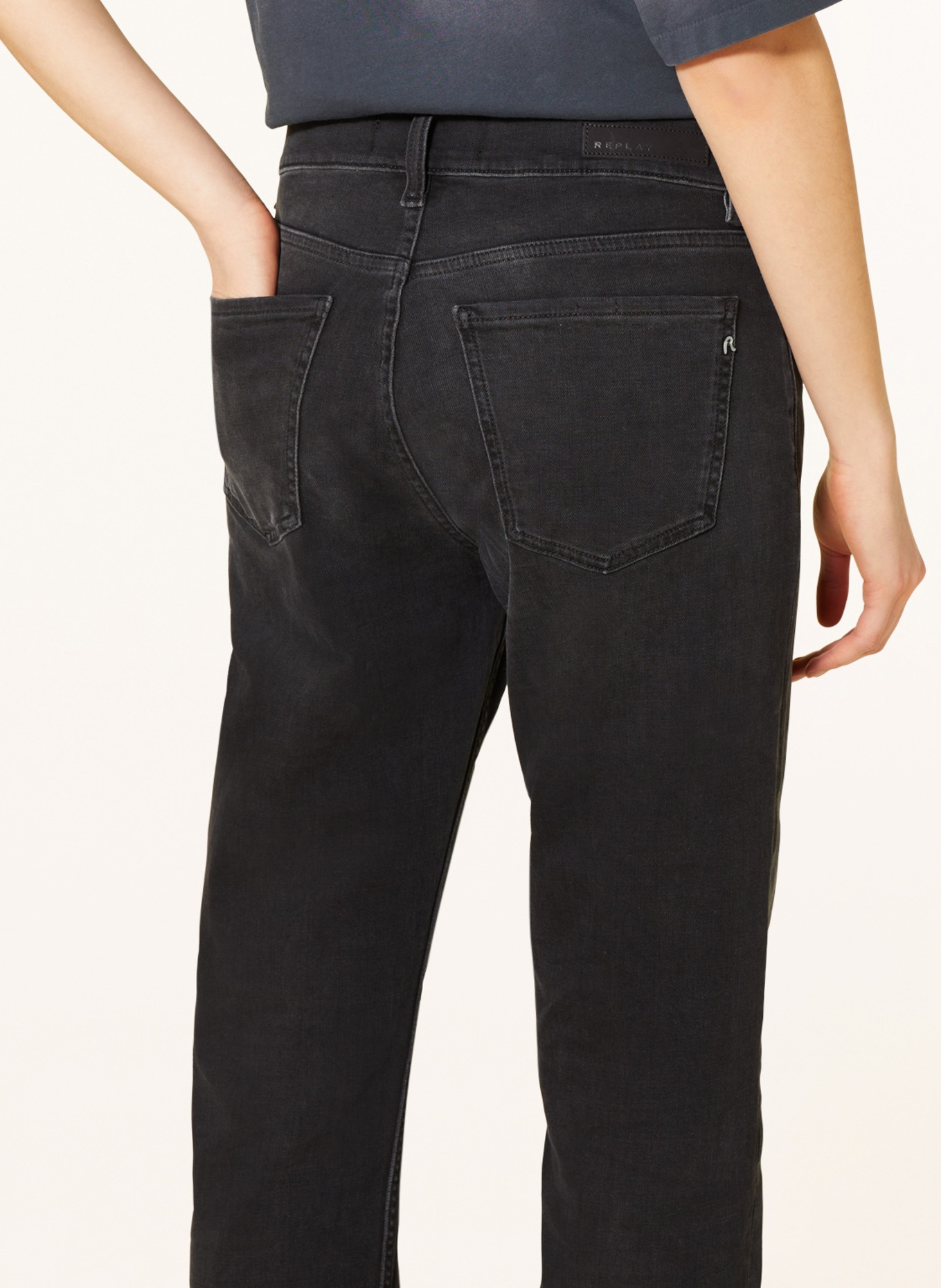 REPLAY Straight Jeans MAIJKE, Farbe: 098 BLACK (Bild 5)