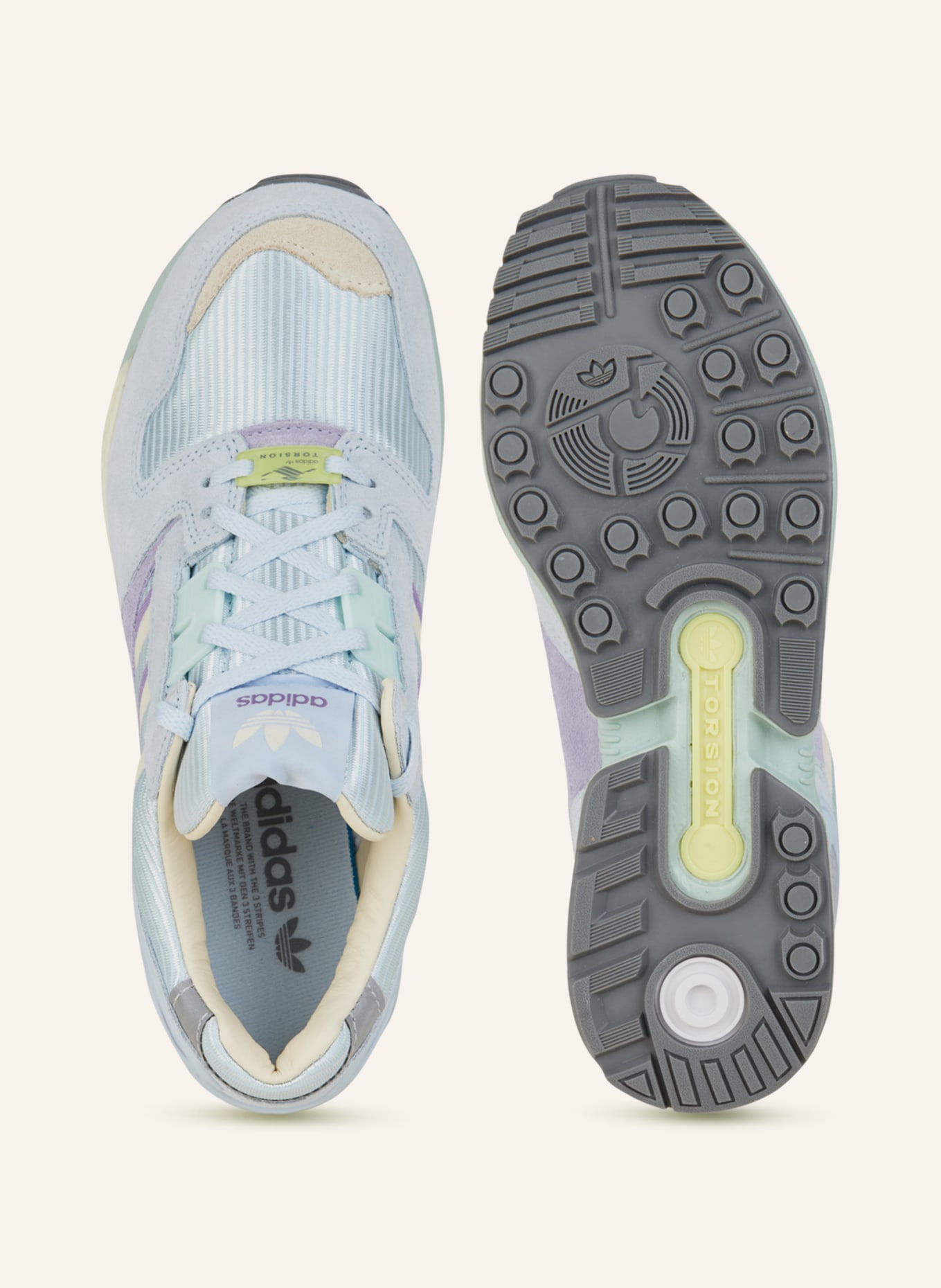 adidas Originals Sneakers ZX 8000, Color: LIGHT BLUE/ PURPLE/ LIGHT GRAY (Image 5)
