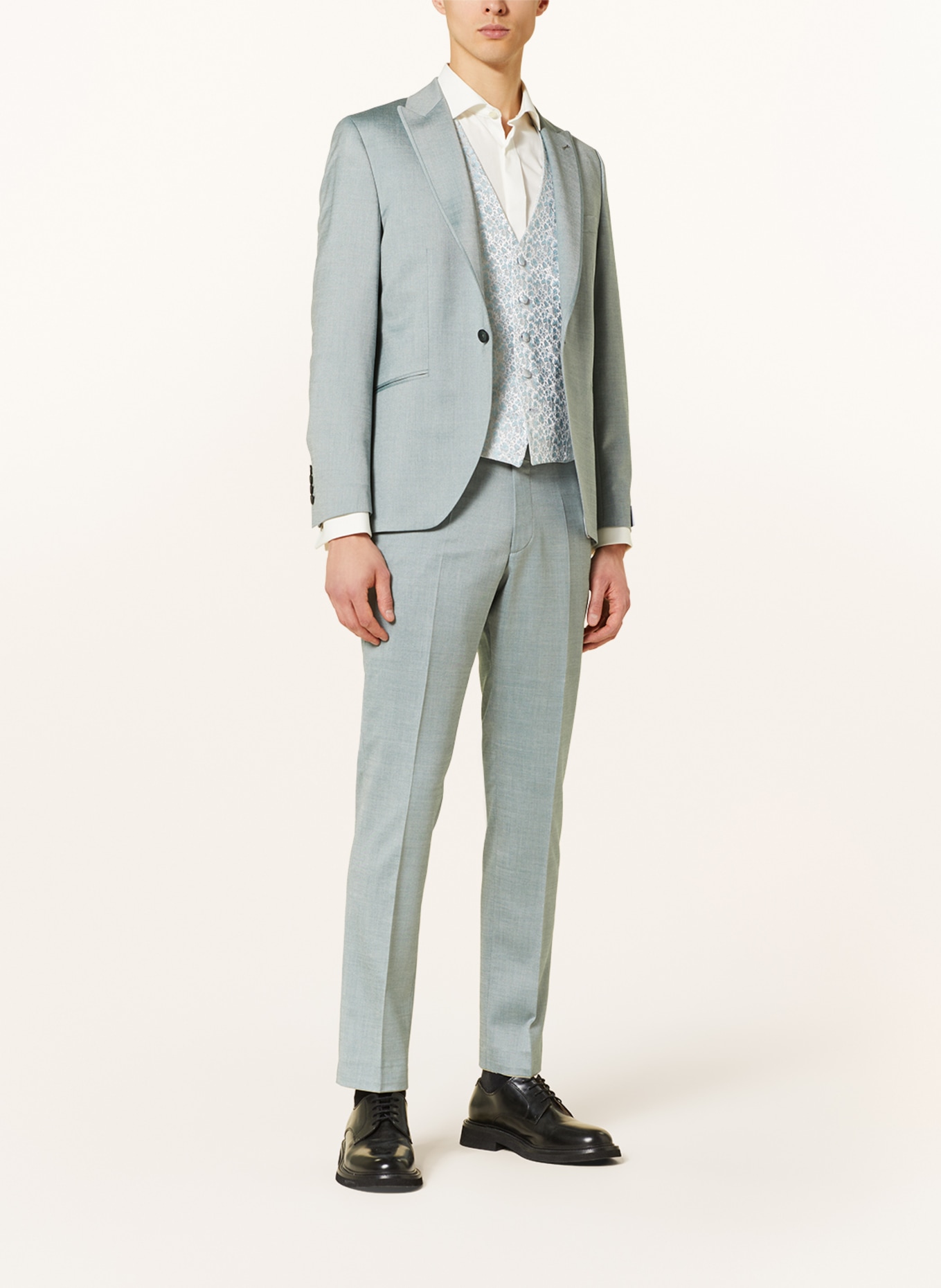 WILVORST Suit jacket Slim Fit in light green