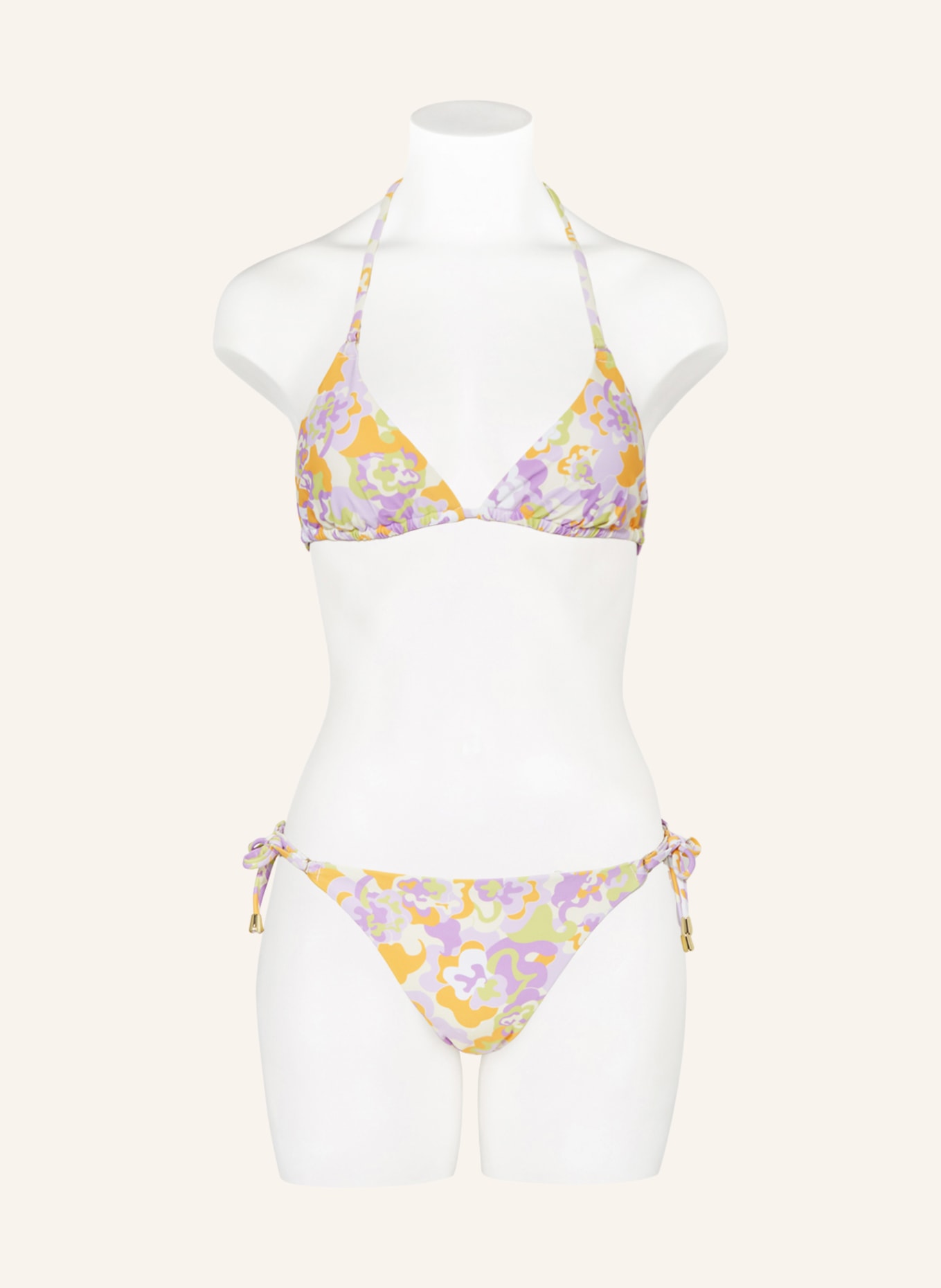 Hot Stuff Triangle bikini bottoms, Color: PURPLE/ YELLOW/ ORANGE (Image 2)