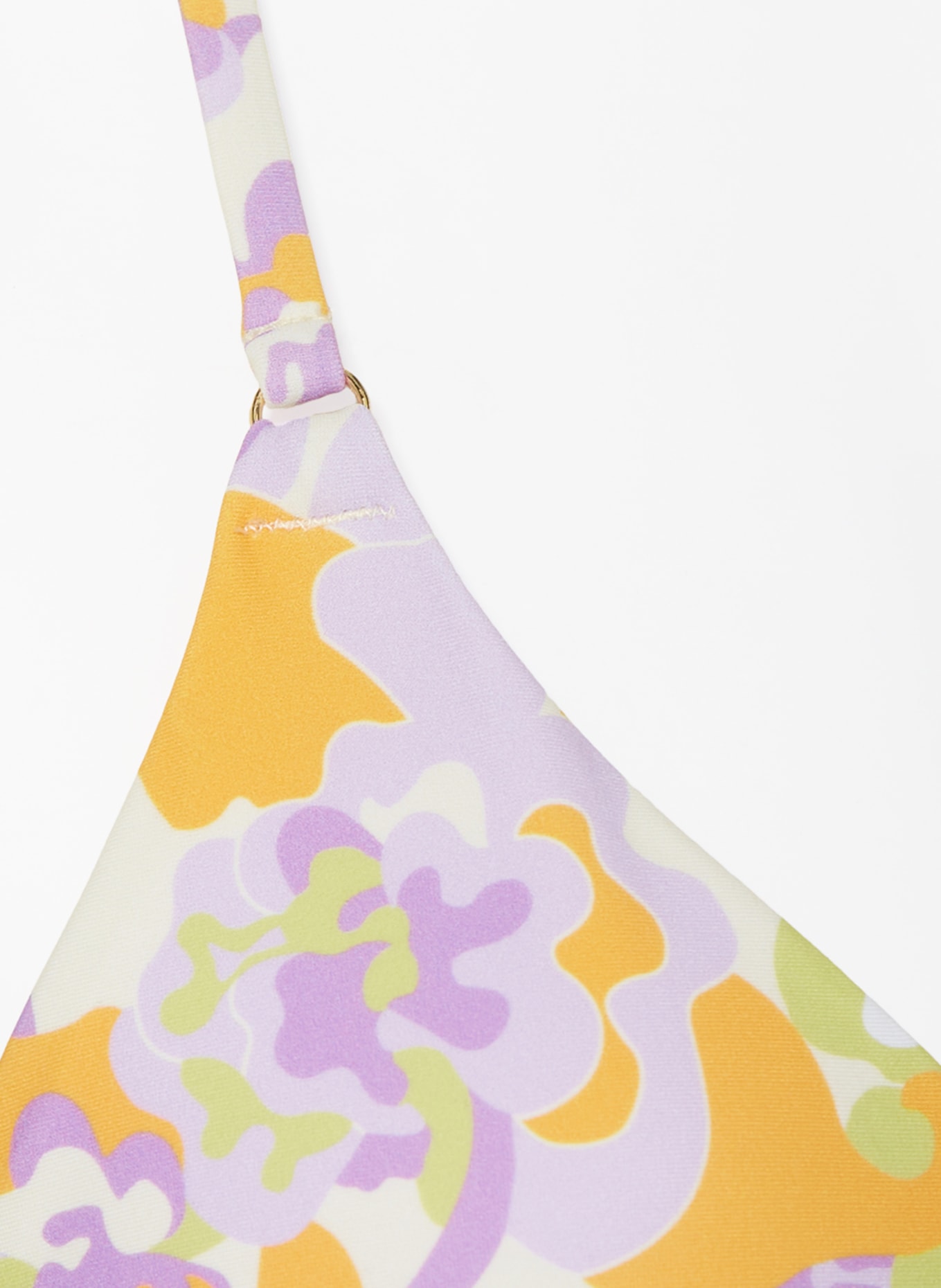 Hot Stuff Triangle bikini top, Color: YELLOW/ PURPLE/ ORANGE (Image 4)