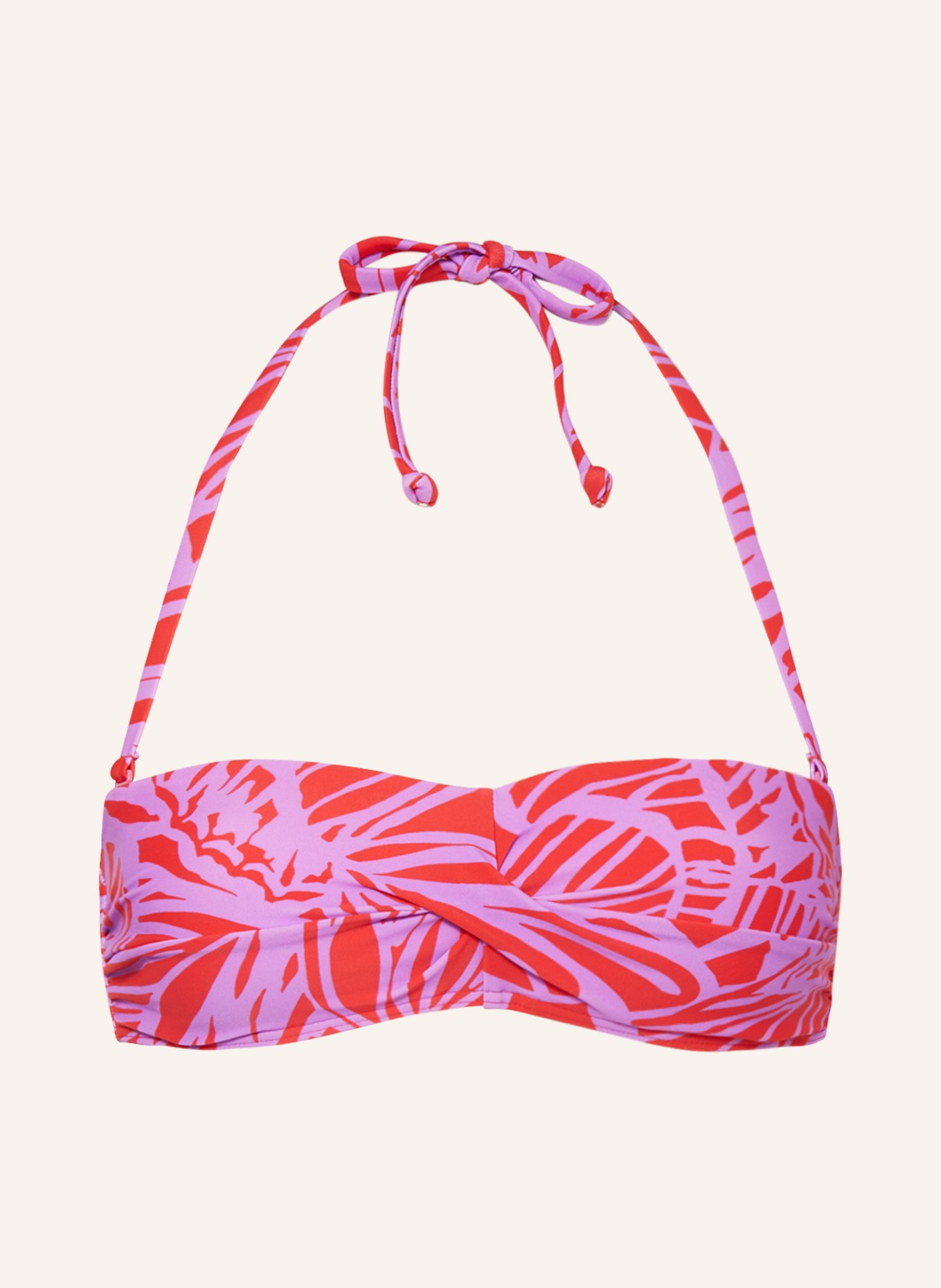 Hot Stuff Bandeau bikini top, Color: PURPLE/ RED (Image 1)