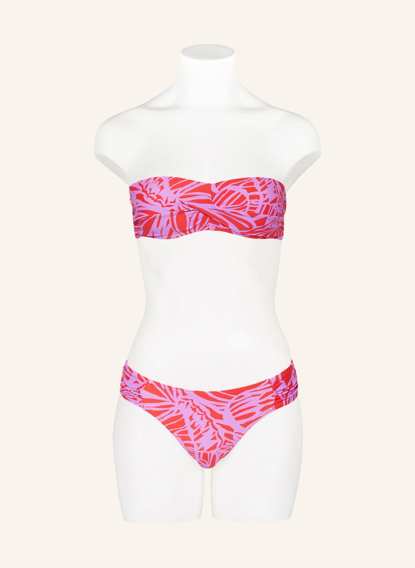 Hot Stuff Bandeau bikini top, Color: PURPLE/ RED (Image 4)
