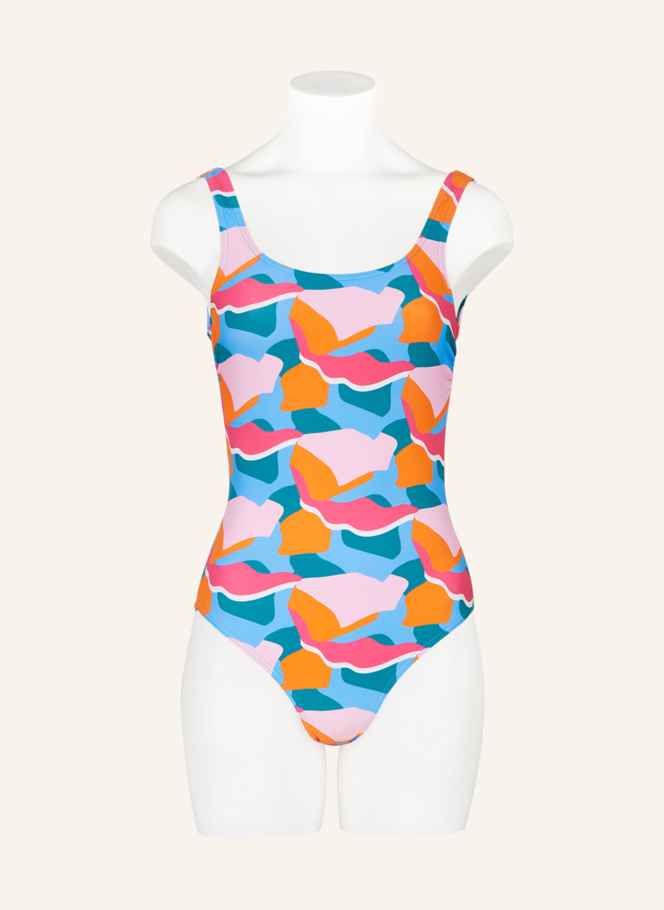Hot Stuff Swimsuit, Color: PINK/ BLUE/ TEAL (Image 2)